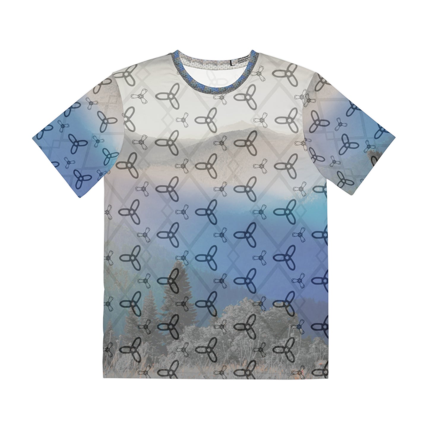 Men's AOP Polyester Tee - Nature-Inspired Graphic Shirt, Casual Wear, Summer Fashion, Eco-Friendly Clothing, Outdoor Adventure Tee