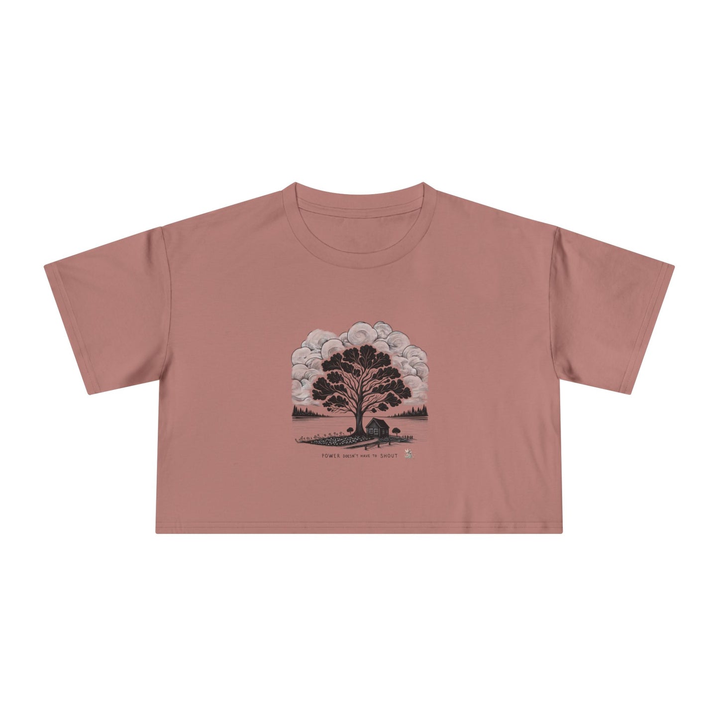 Nature-Inspired Women's Crop Tee, Casual Summer Top, Gift for Nature Lovers, Graphic Tee, Eco-Friendly Fashion