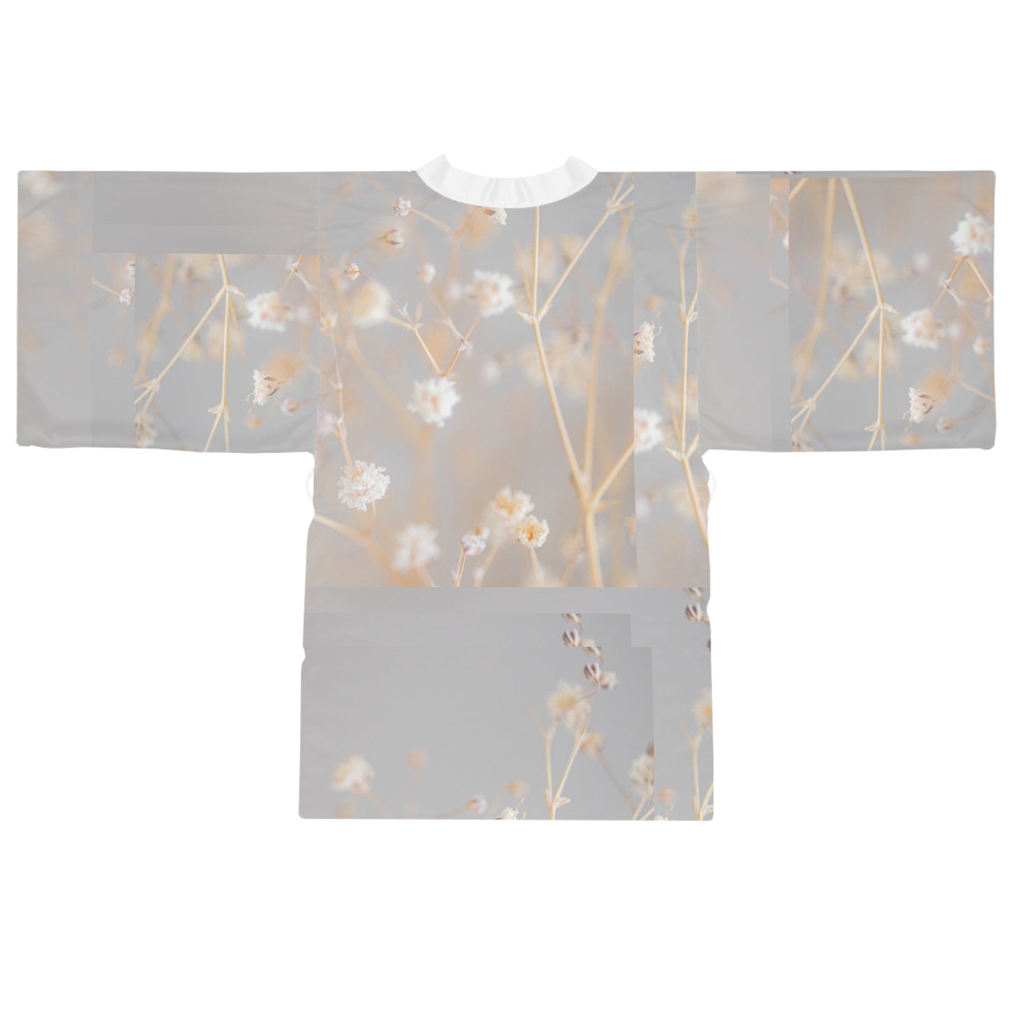Elegant Floral Long Sleeve Kimono Robe, Lightweight Kimono, Loungewear Gift, Cozy Robe, Perfect for Relaxing, Floral Print Kimono