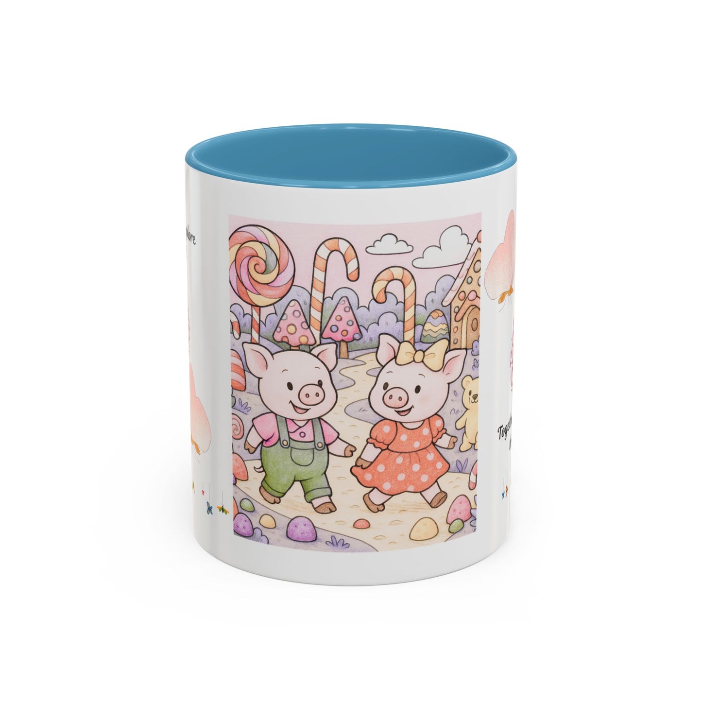 Cute Illustrative Coffee Mug for Kids, Whimsical Pig Design, Perfect Gift for Birthdays, Holidays, Tea Lovers, Home Decor