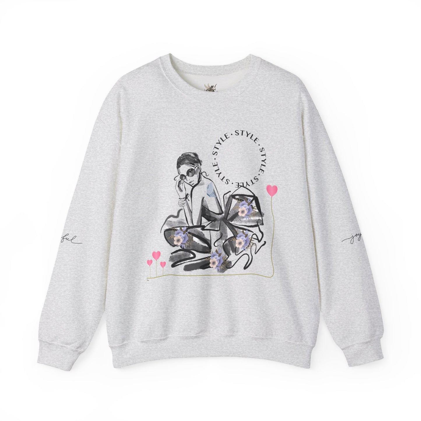 Chic Fashionista Crewneck Sweatshirt, Cozy Gift for Her, Perfect for Fashion Lovers, Trendy Sweatshirt, Stylish Casual Wear