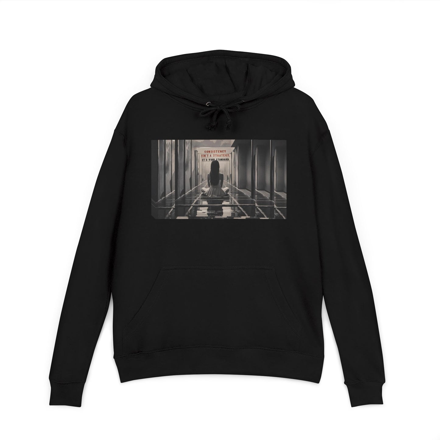 Chic Unisex French Terry Hoodie with Artistic Design, Cozy Streetwear, Ideal Gift for Art Lovers, Stylish Everyday Wear, Perfect for Autumn