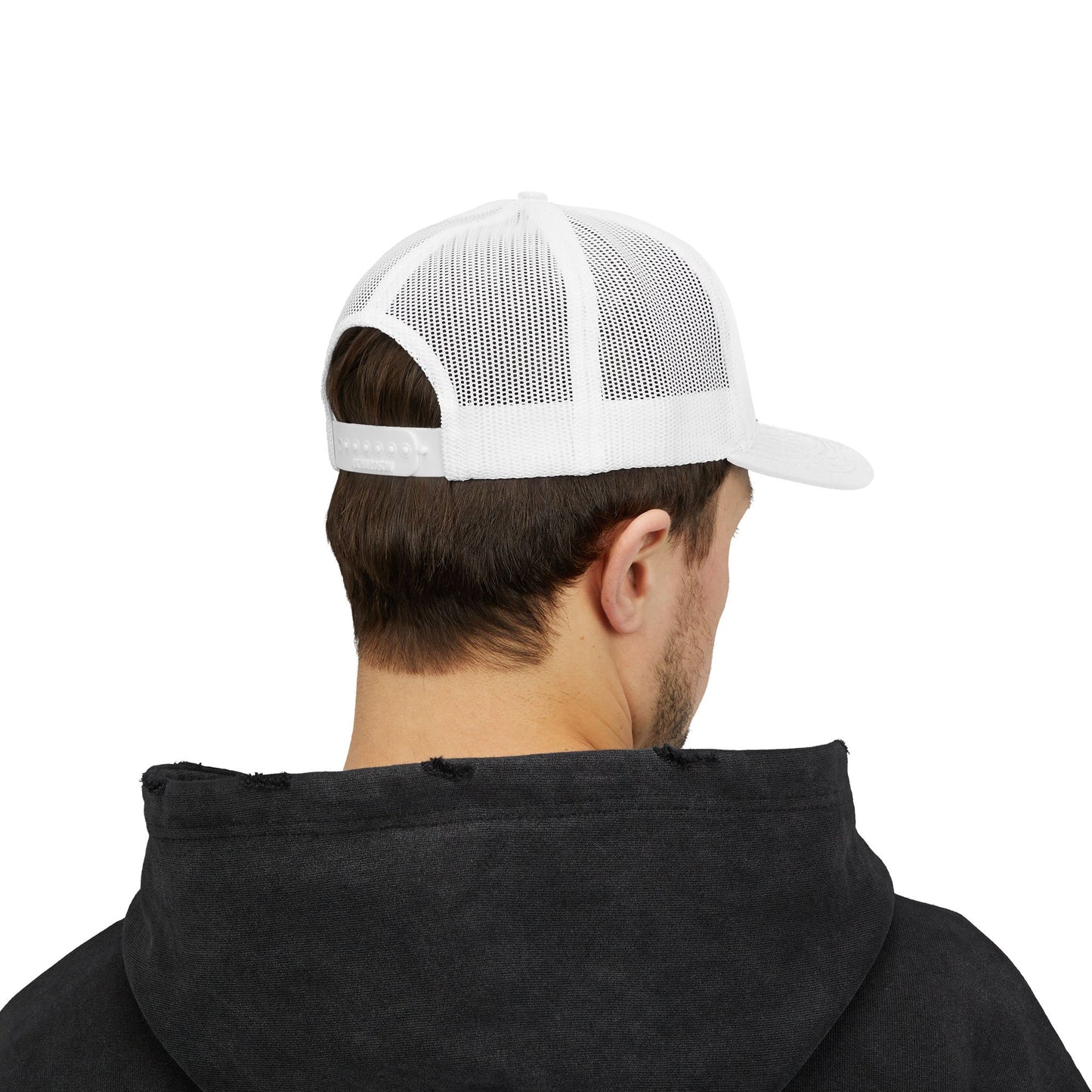 Trendy Snapback Trucker Cap with Unique Design, Casual Cap, Gift for Him/Her, Summer Accessory, Adjustable Hat, Streetwear Style