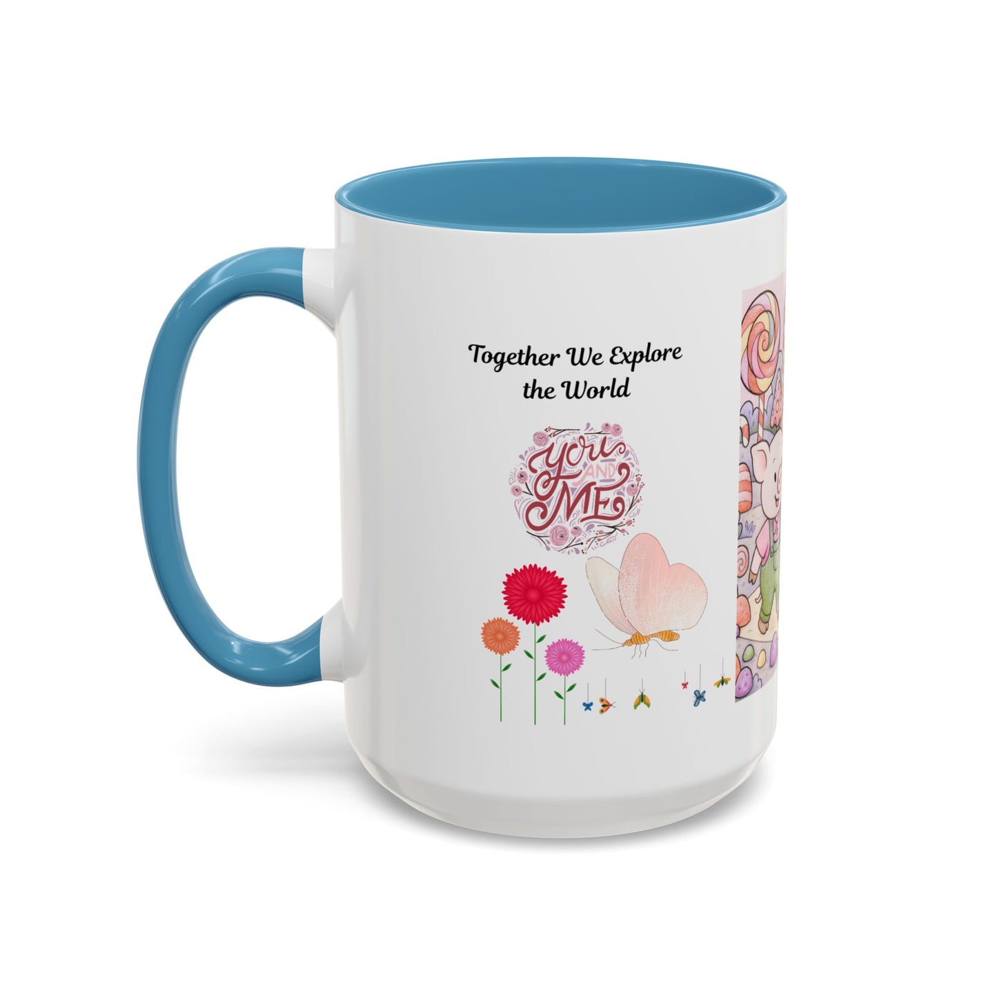 Cute Illustrative Coffee Mug for Kids, Whimsical Pig Design, Perfect Gift for Birthdays, Holidays, Tea Lovers, Home Decor