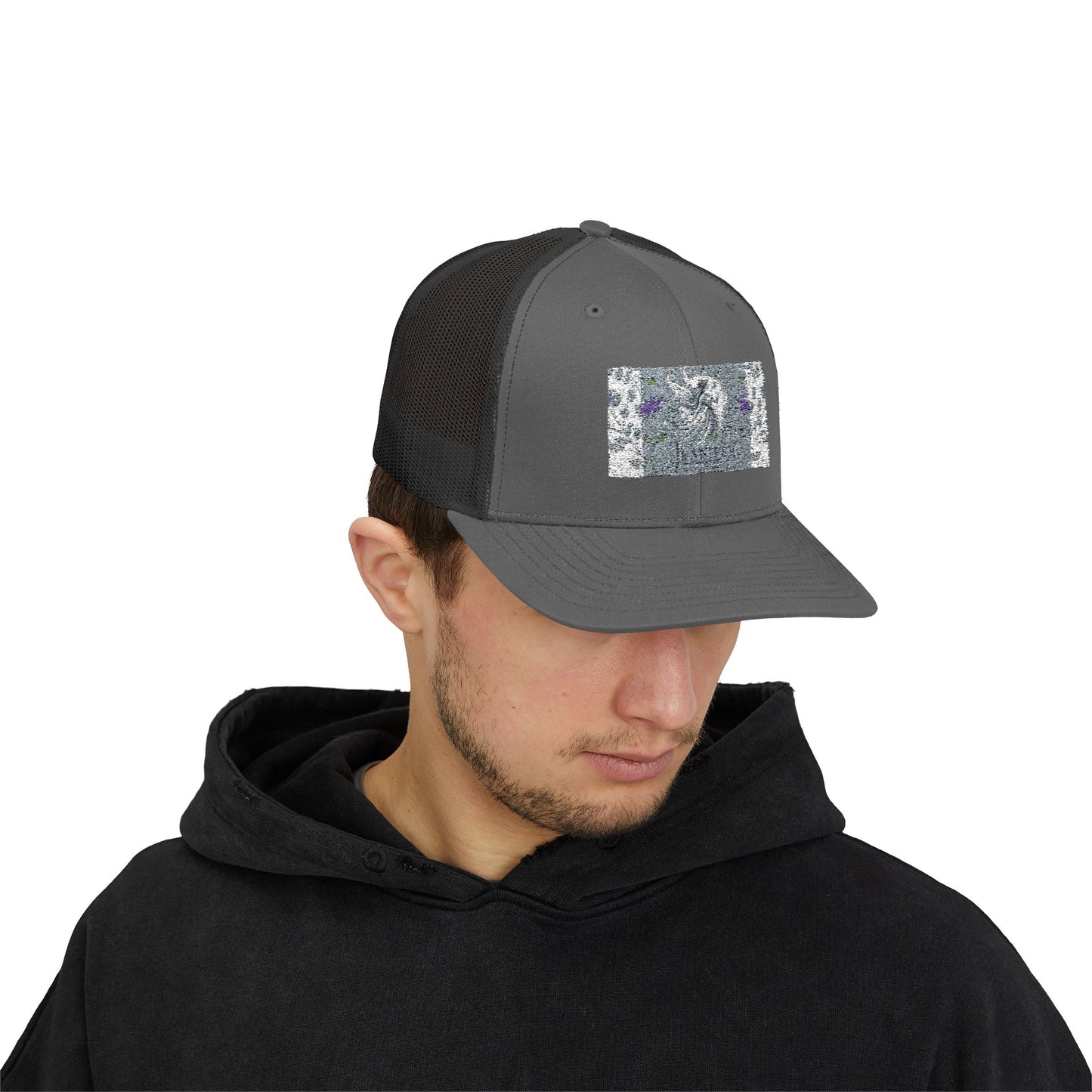 Trendy Snapback Trucker Cap with Unique Design, Casual Cap, Gift for Him/Her, Summer Accessory, Adjustable Hat, Streetwear Style