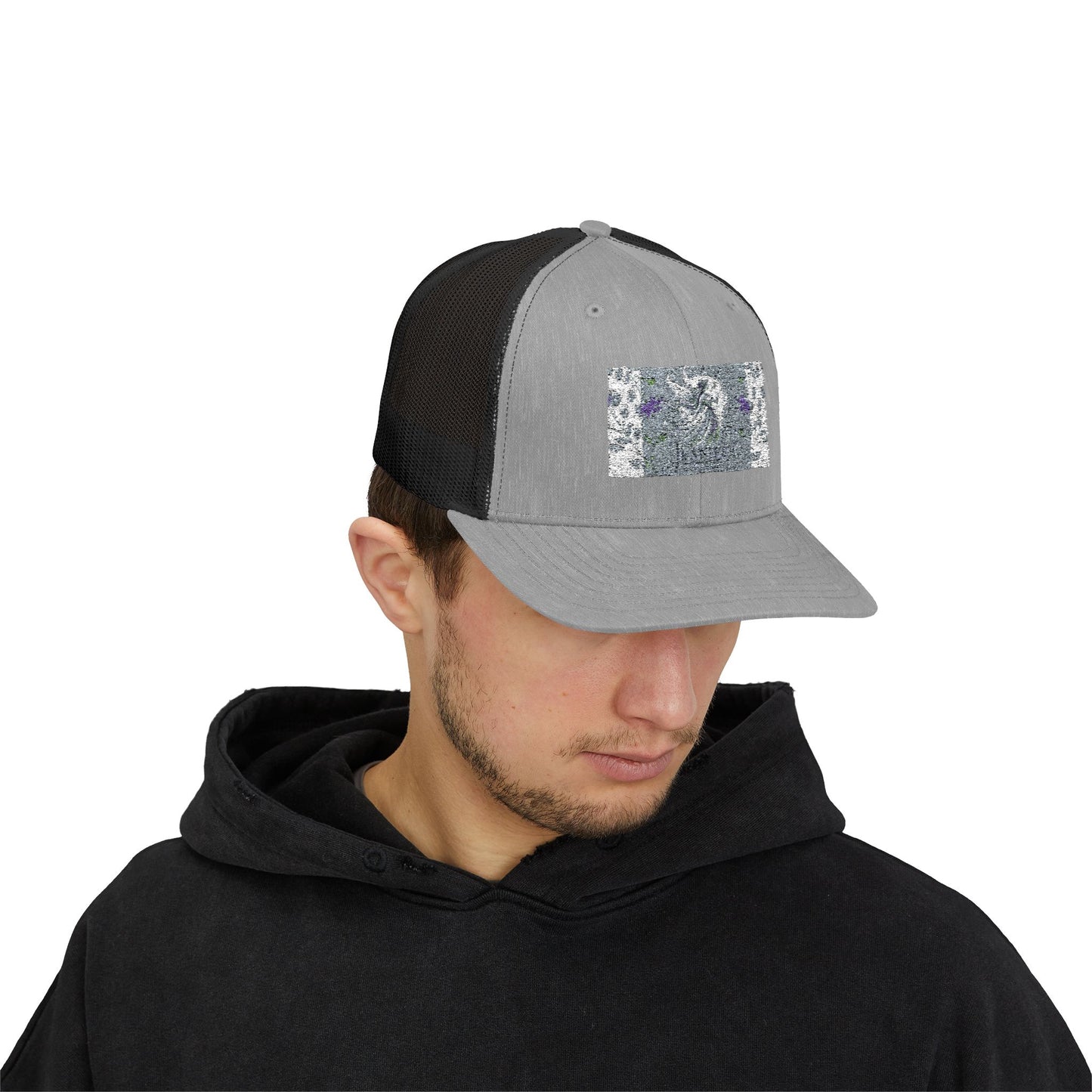 Trendy Snapback Trucker Cap with Unique Design, Casual Cap, Gift for Him/Her, Summer Accessory, Adjustable Hat, Streetwear Style