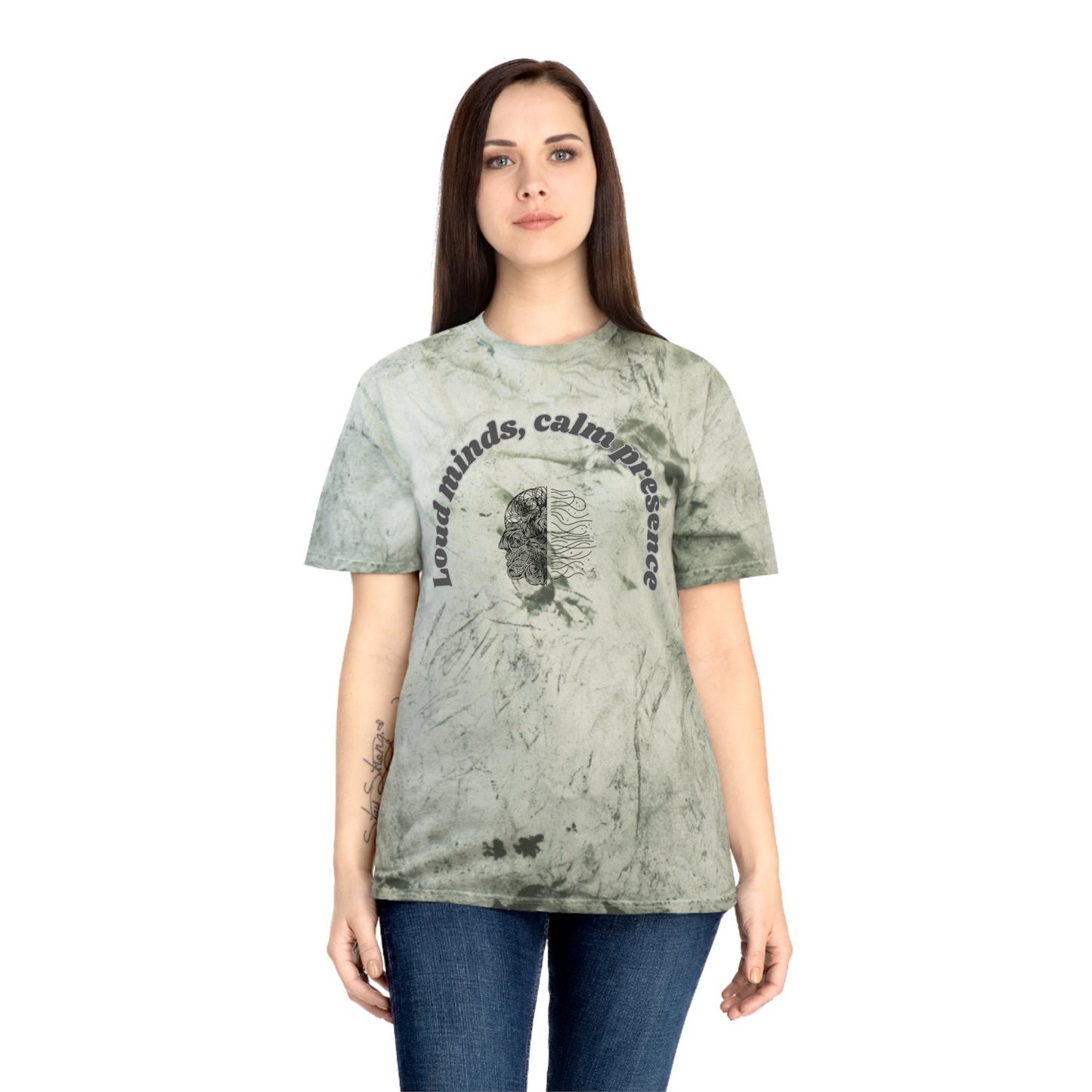 Color Blast T-Shirt, Unisex Tee, Loud Minds Calm Presence Shirt, Artistic Graphic Tee, Casual Wear, Trendy Gift Idea