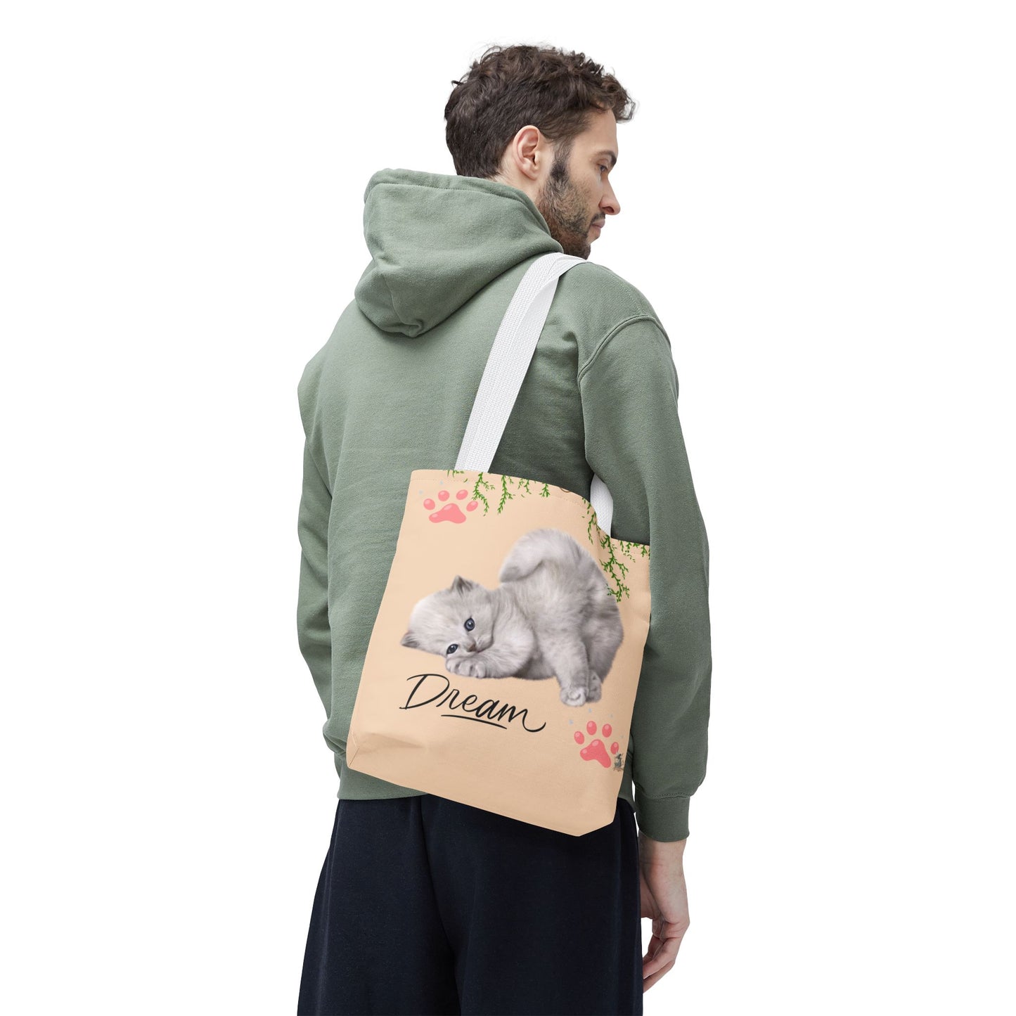 Dreamy Cat Tote Bag | Cute Pet Lover Gift | Stylish Eco-Friendly Tote | Paws & Whiskers Design | Everyday Use, Beach Bag, Shopping Bag
