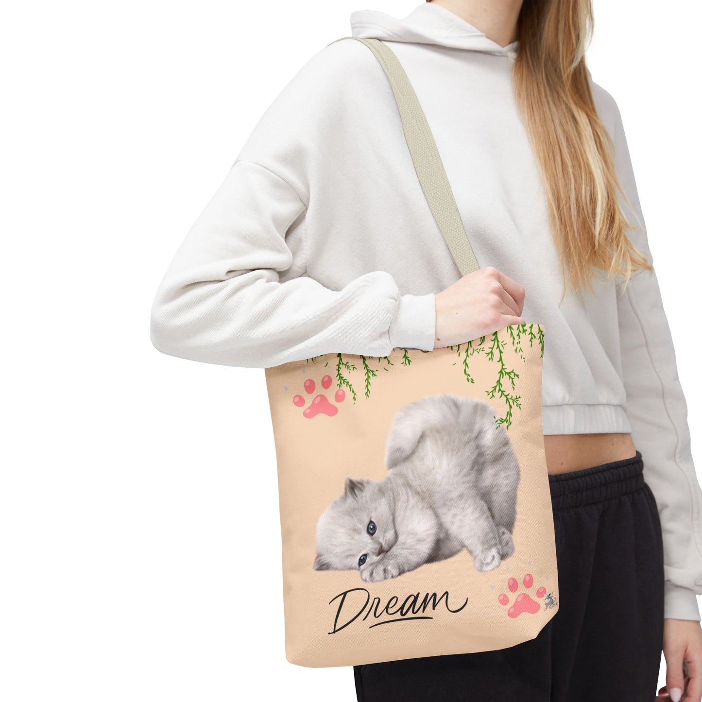 Dreamy Cat Tote Bag | Cute Pet Lover Gift | Stylish Eco-Friendly Tote | Paws & Whiskers Design | Everyday Use, Beach Bag, Shopping Bag