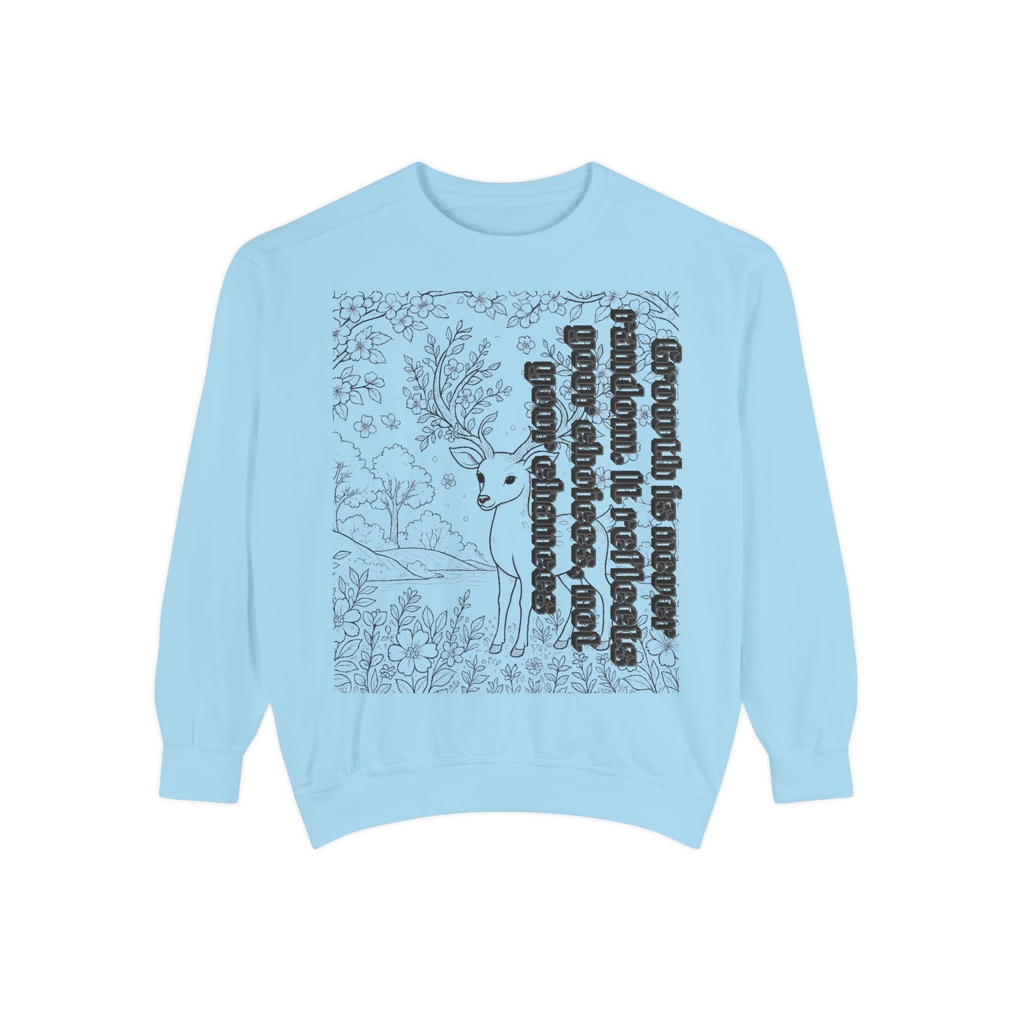 Whimsical Deer Sweatshirt | Cozy Casual Wear, Gift for Nature Lovers, Fall Fashion, Unique Artwork, Unisex Style