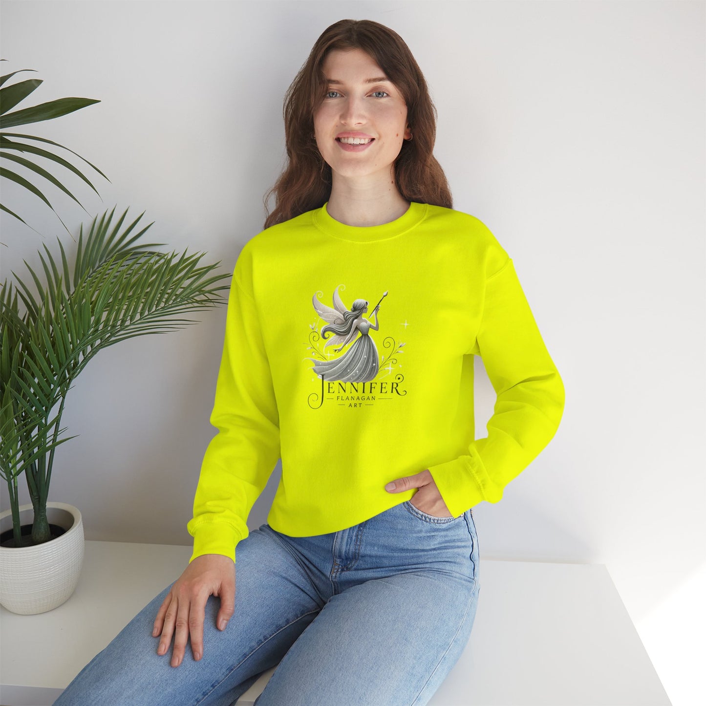 Whimsical Fairy Sweatshirt, Personalized Gift, Cozy Unisex Crewneck, Fantasy Themed Apparel, Unique Artwear, Perfect for Birthdays