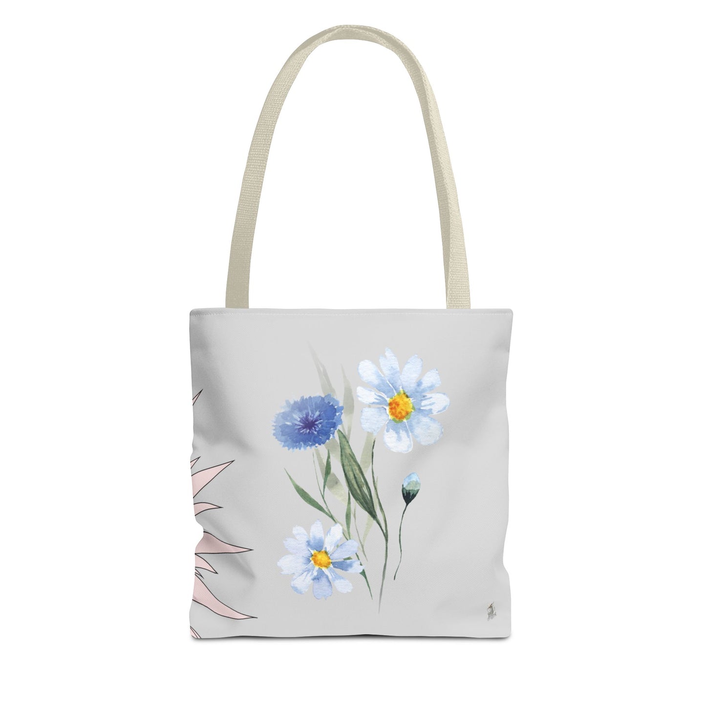Charming Floral & Cute Bird Tote Bag, Eco-Friendly Shopping Bag, Great for Casual Outings, Gifts for Nature Lovers, Spring Accessories