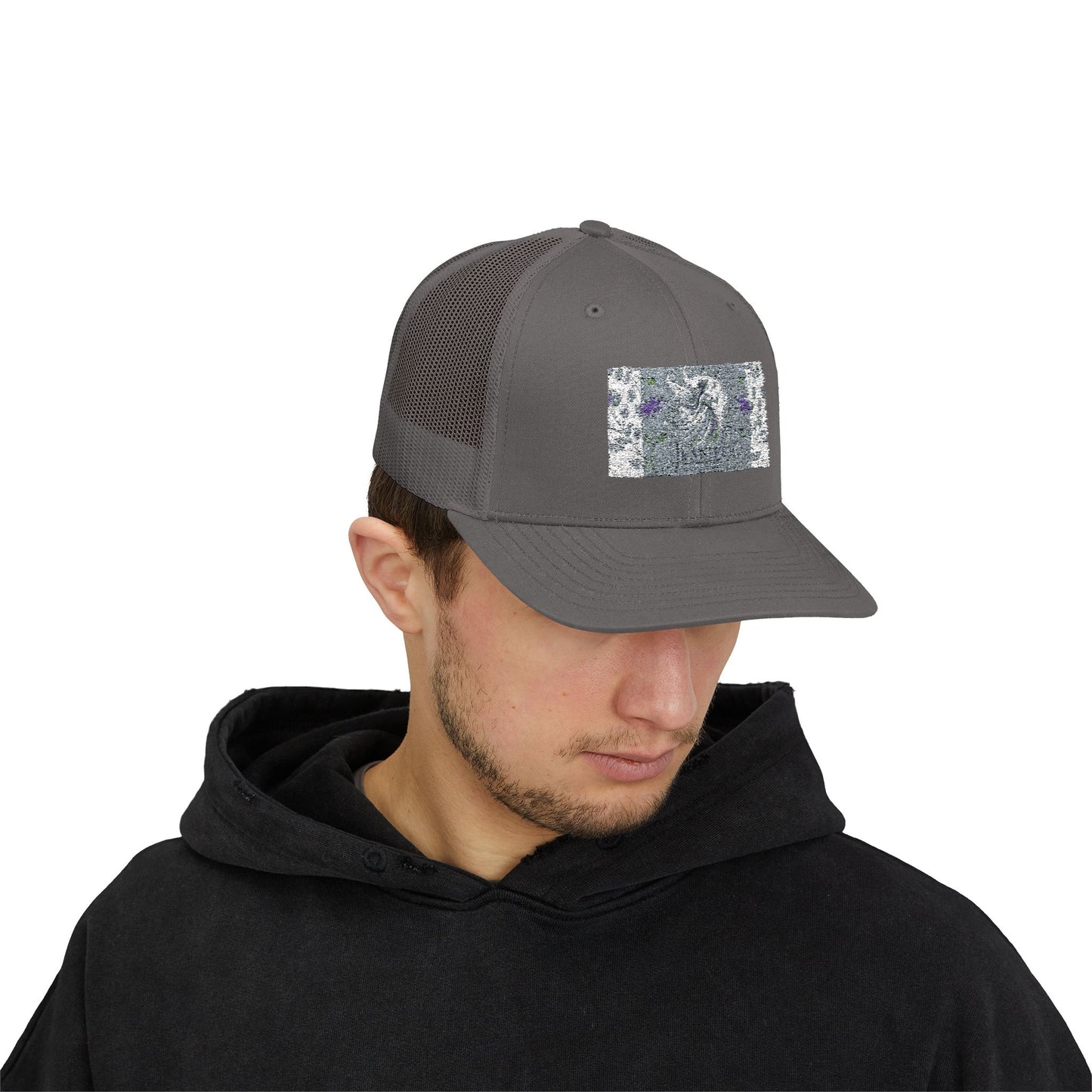 Trendy Snapback Trucker Cap with Unique Design, Casual Cap, Gift for Him/Her, Summer Accessory, Adjustable Hat, Streetwear Style