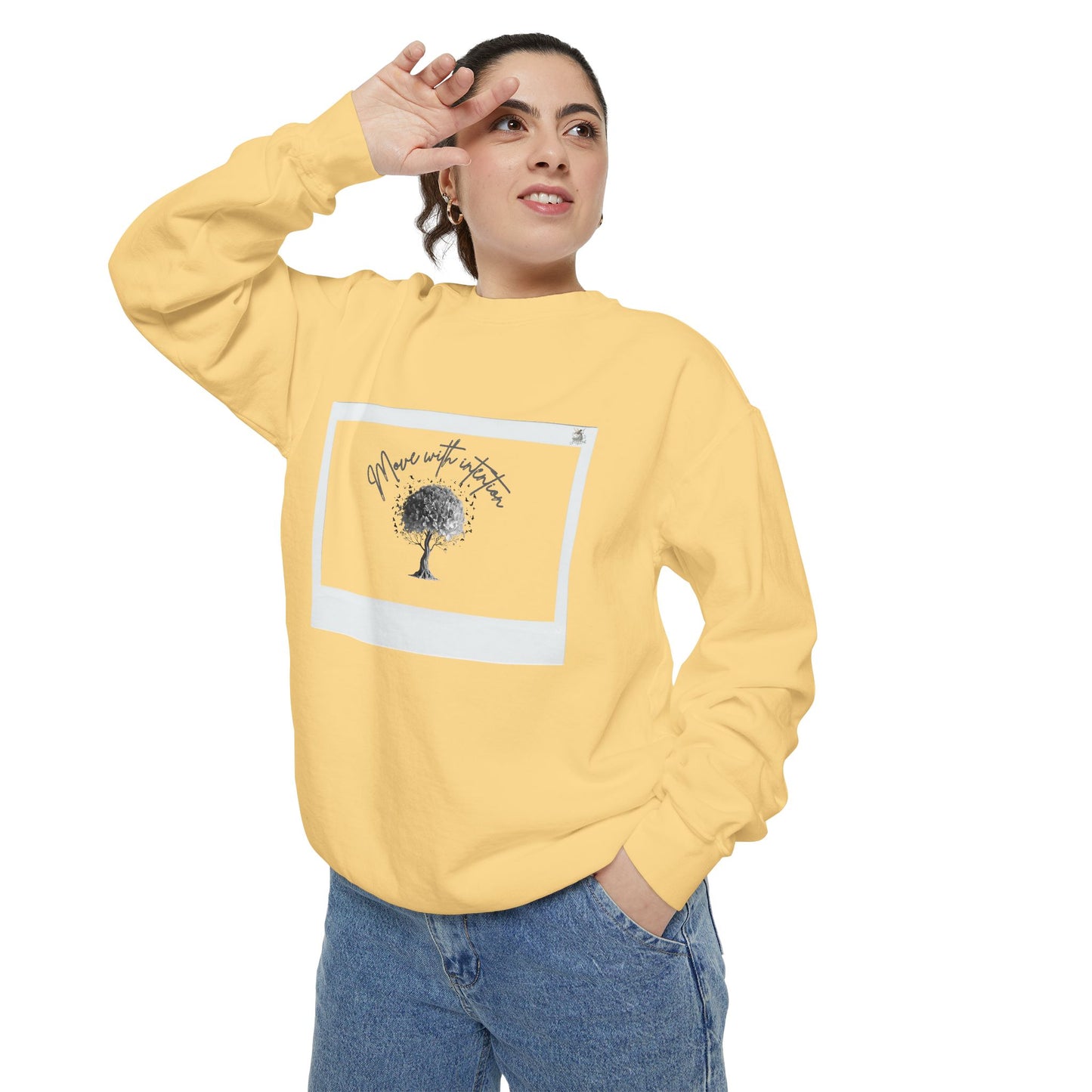 Cozy Garment-Dyed Sweatshirt, Inspirational Sweatshirt, Unisex Hoodie, Gift for Nature Lovers, Casual Everyday Wear, Motivational Apparel