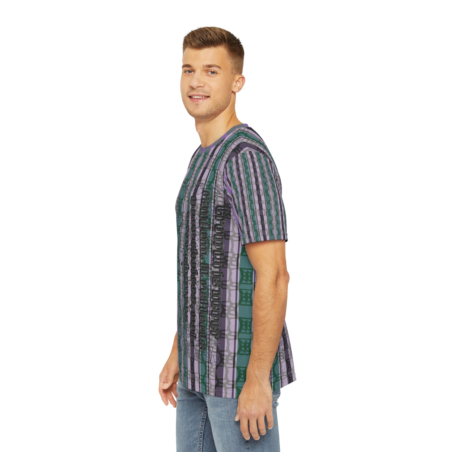Stylish Men's AOP Tee | Unique Graphic Shirt for Trendsetters, Casual Wear, Gift for Him, Summer Fashion, Art-Inspired Tee