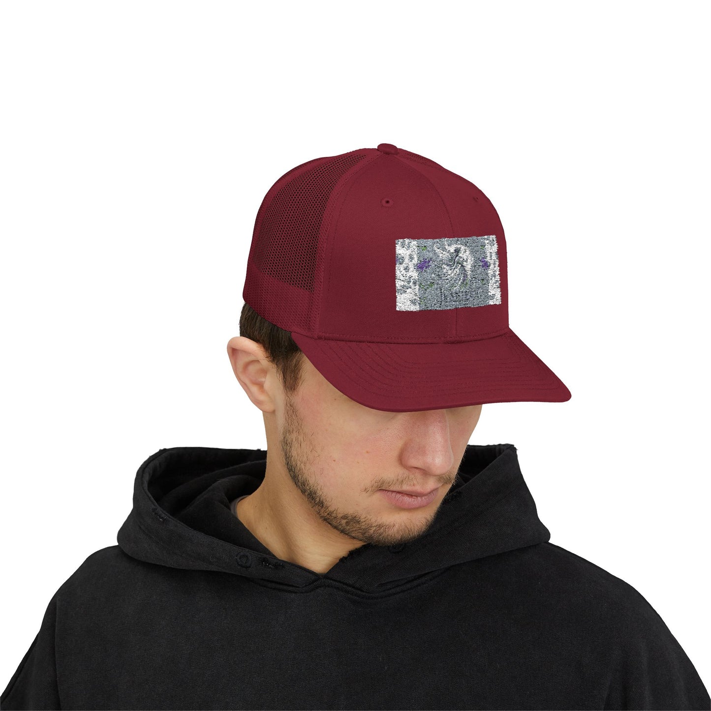 Trendy Snapback Trucker Cap with Unique Design, Casual Cap, Gift for Him/Her, Summer Accessory, Adjustable Hat, Streetwear Style