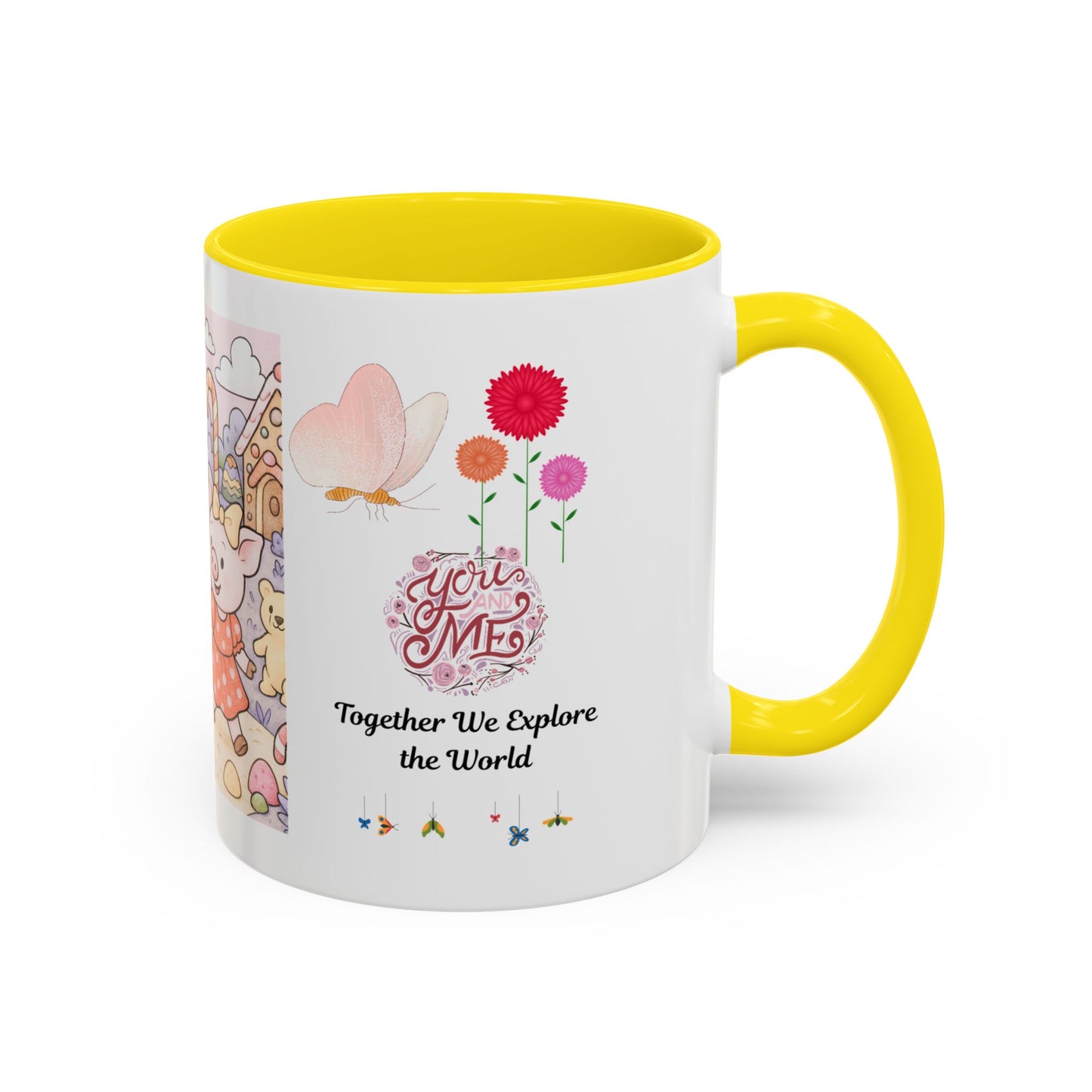 Cute Illustrative Coffee Mug for Kids, Whimsical Pig Design, Perfect Gift for Birthdays, Holidays, Tea Lovers, Home Decor