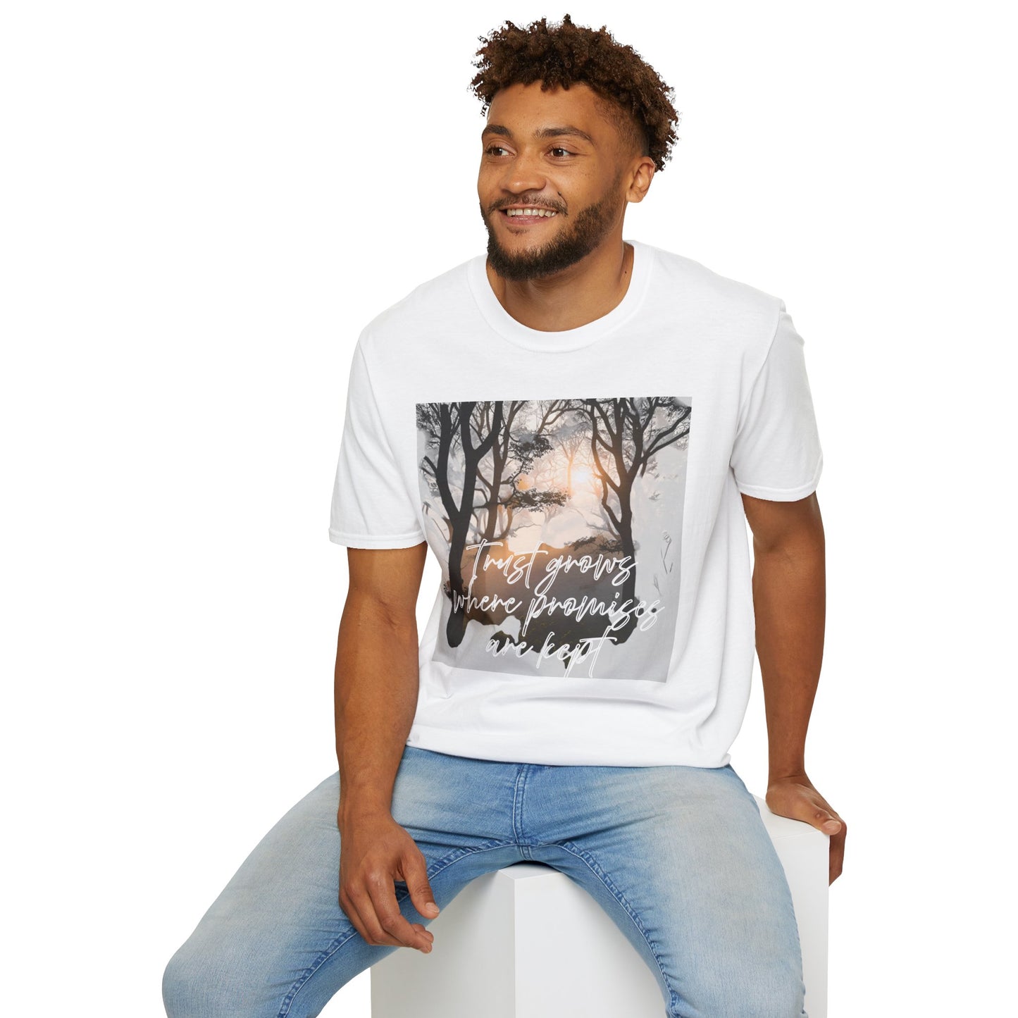 Inspirational Landscape T-Shirt - Nature Lovers Gift, Motivational Quote Tee, Outdoor Adventure Wear, Unisex Graphic Shirt