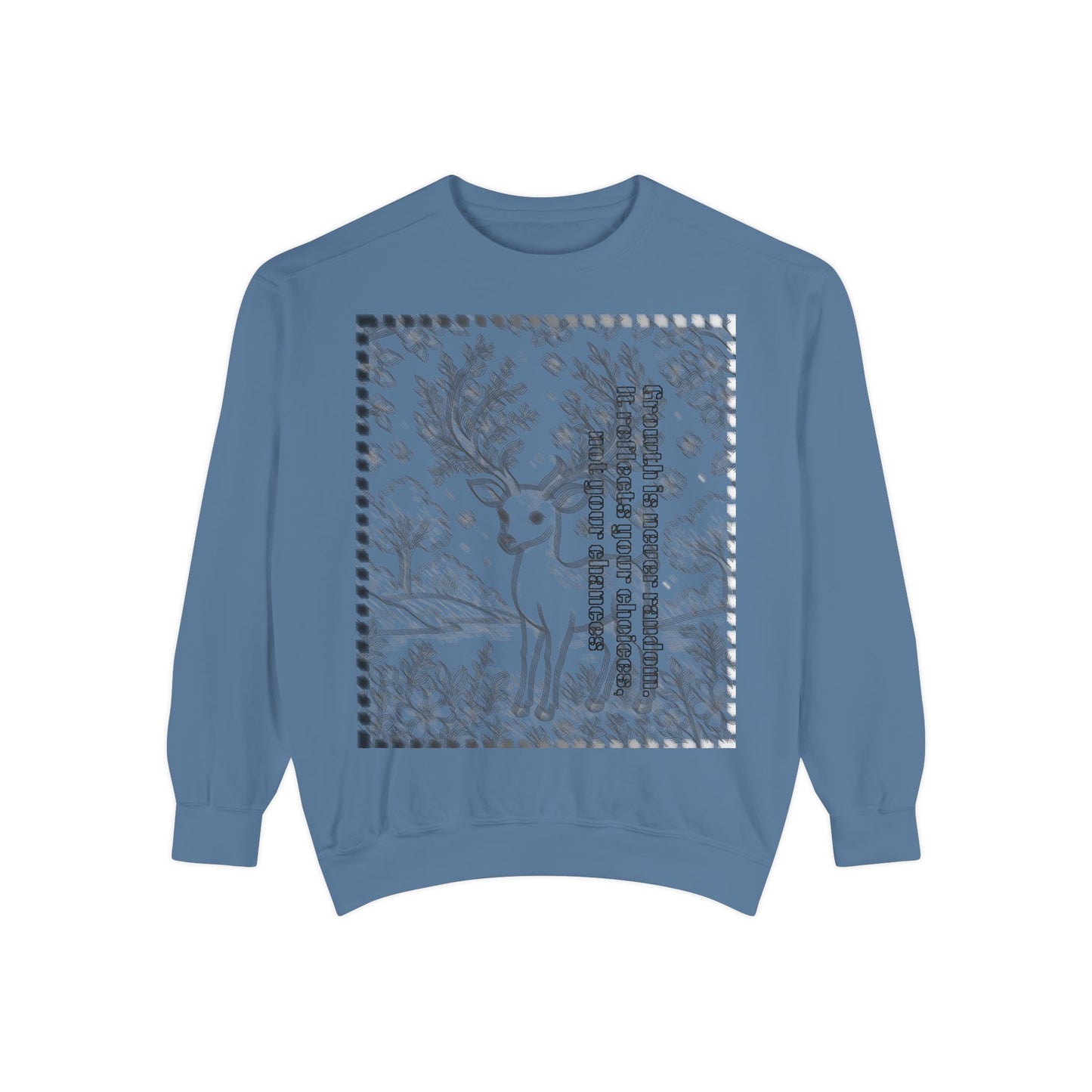 Stylish Unisex Sweatshirt with Deer Design, Cozy Autumn Loungewear, Gift for Him/Her, Perfect for Holidays, Nature Lovers