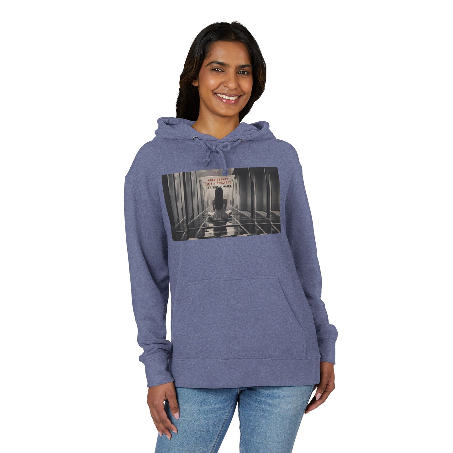 Chic Unisex French Terry Hoodie with Artistic Design, Cozy Streetwear, Ideal Gift for Art Lovers, Stylish Everyday Wear, Perfect for Autumn