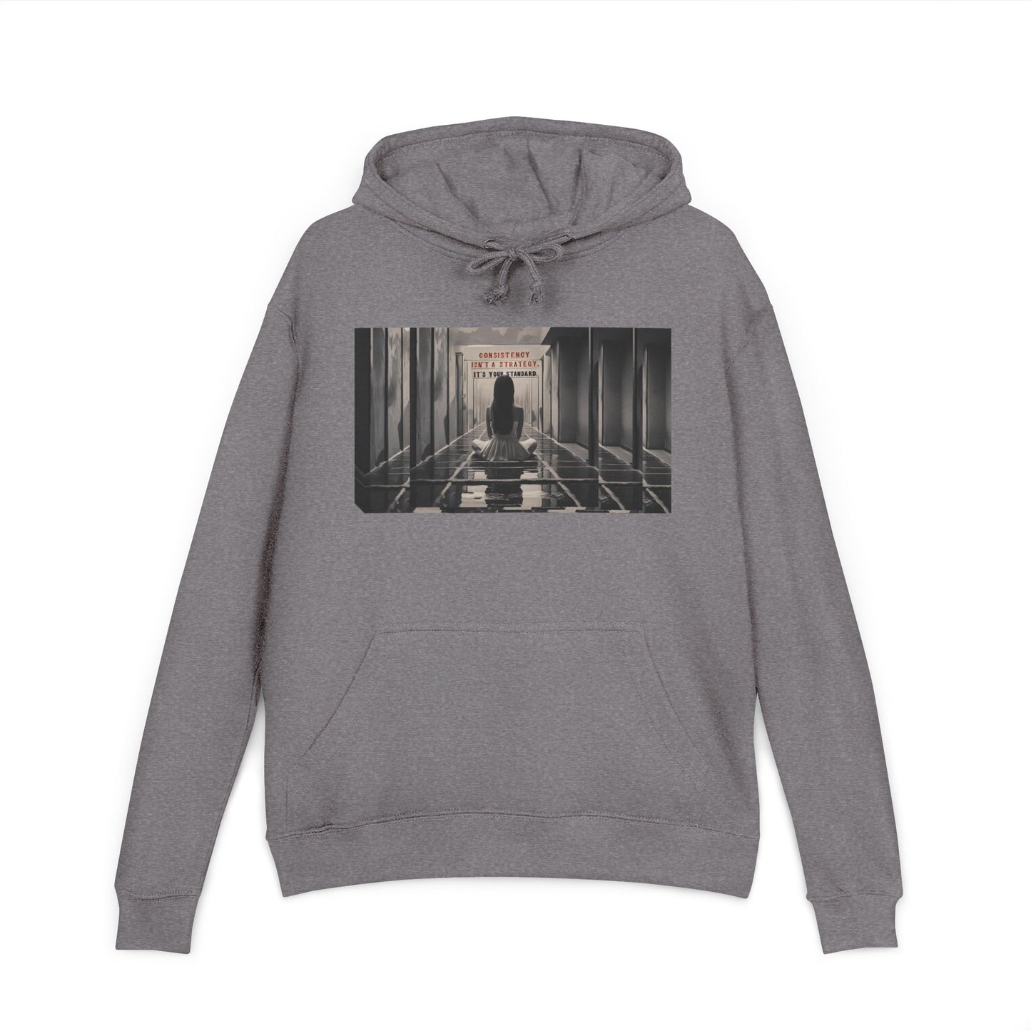 Chic Unisex French Terry Hoodie with Artistic Design, Cozy Streetwear, Ideal Gift for Art Lovers, Stylish Everyday Wear, Perfect for Autumn