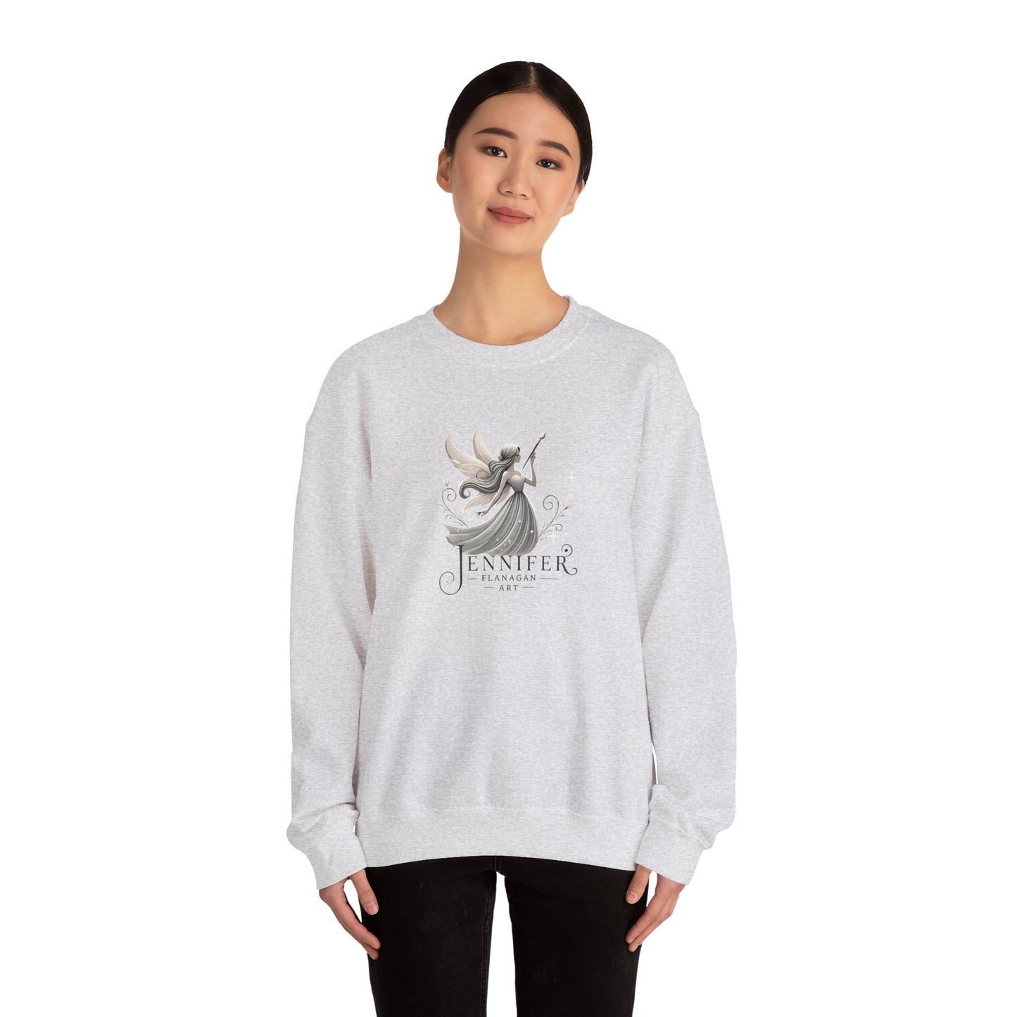 Whimsical Fairy Sweatshirt, Personalized Gift, Cozy Unisex Crewneck, Fantasy Themed Apparel, Unique Artwear, Perfect for Birthdays