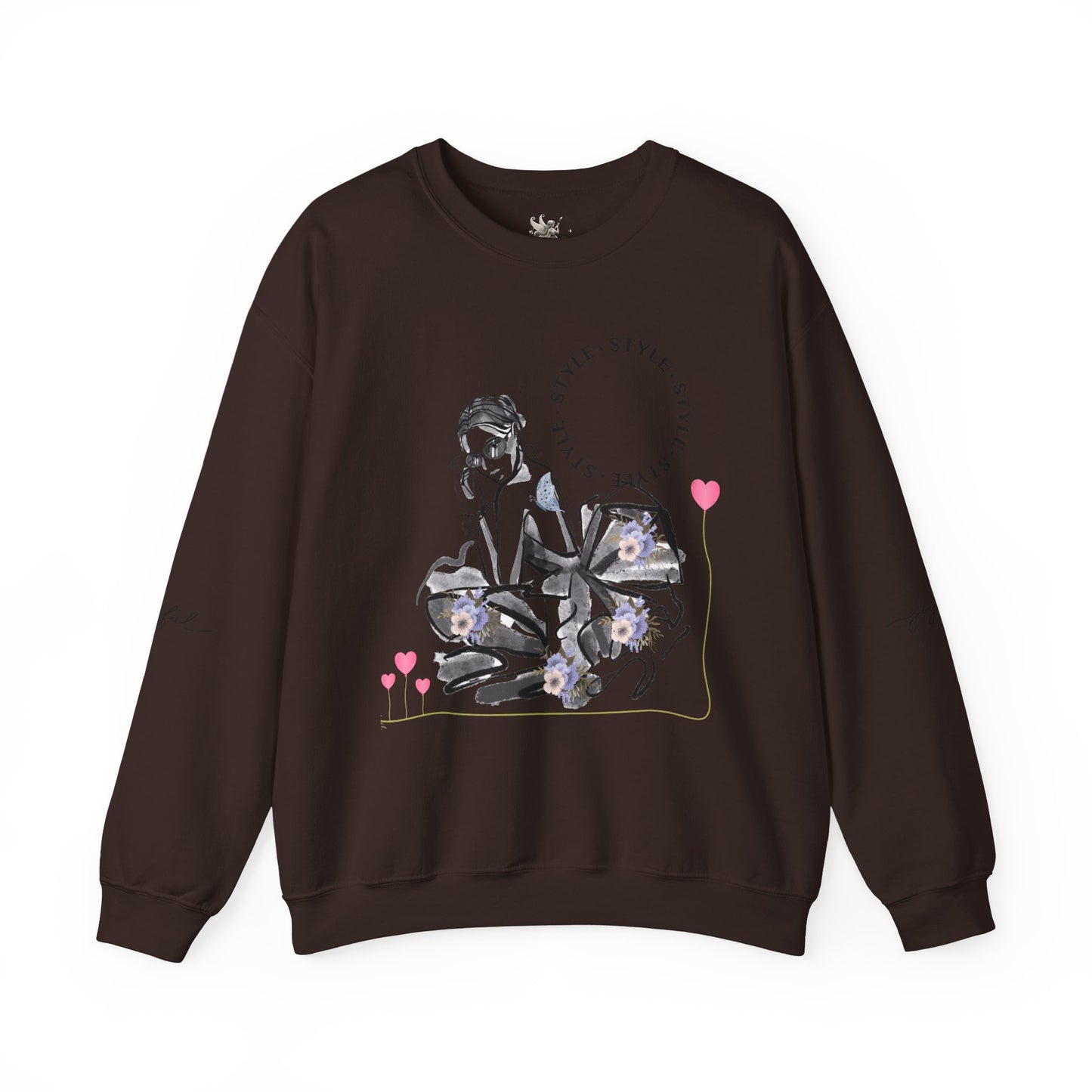 Chic Fashionista Crewneck Sweatshirt, Cozy Gift for Her, Perfect for Fashion Lovers, Trendy Sweatshirt, Stylish Casual Wear