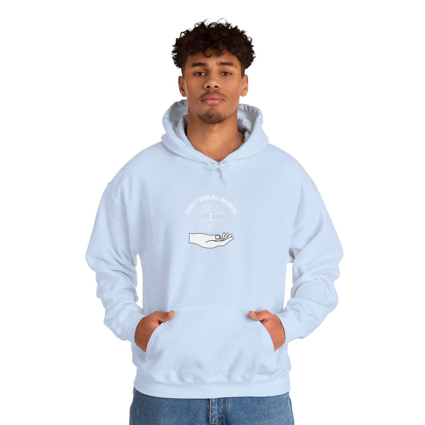 Minimalist Hand Graphic Unisex Hoodie, Cozy Gift for Him/Her, Casual Loungewear, Everyday Wear, Perfect for Birthdays/Chill Days