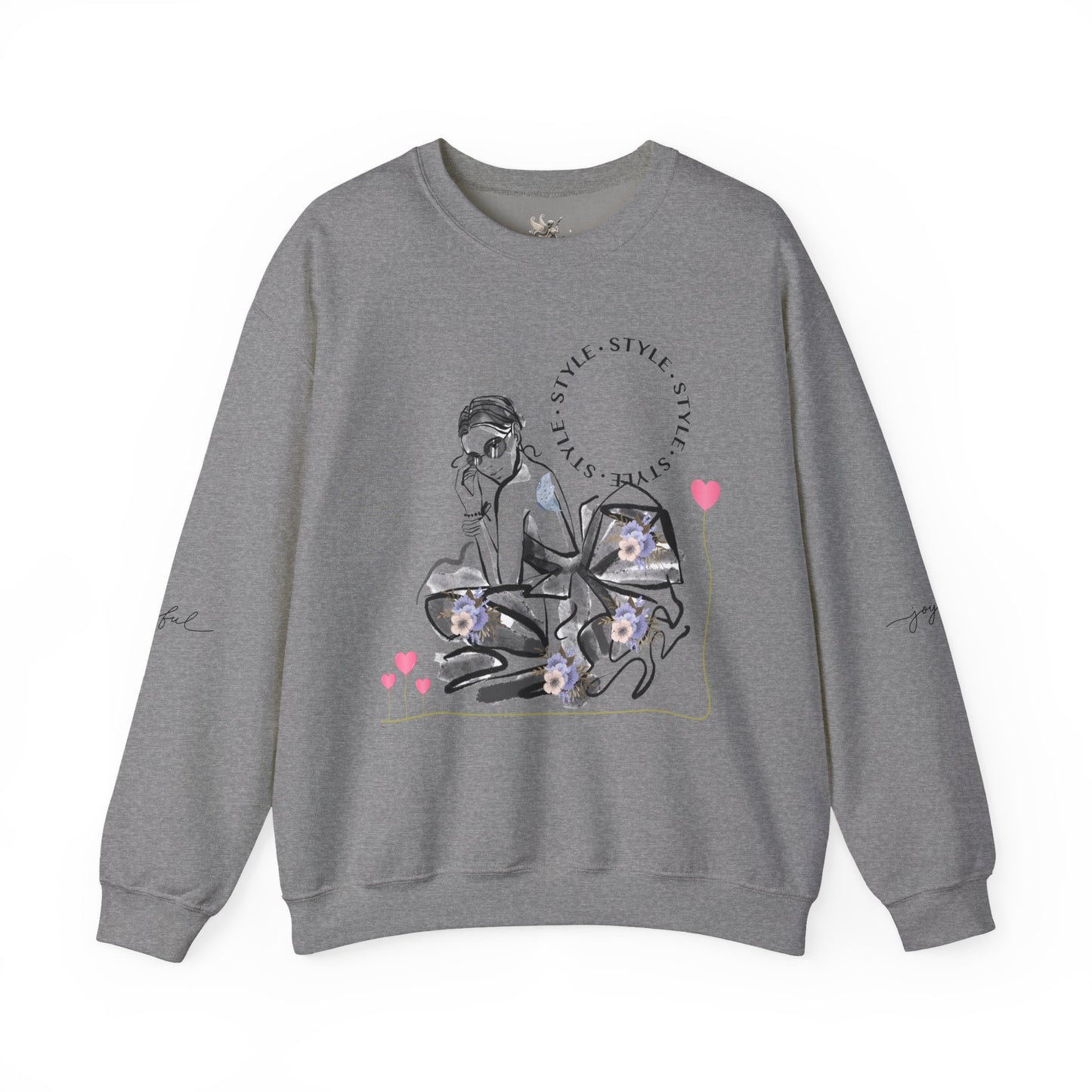 Chic Fashionista Crewneck Sweatshirt, Cozy Gift for Her, Perfect for Fashion Lovers, Trendy Sweatshirt, Stylish Casual Wear