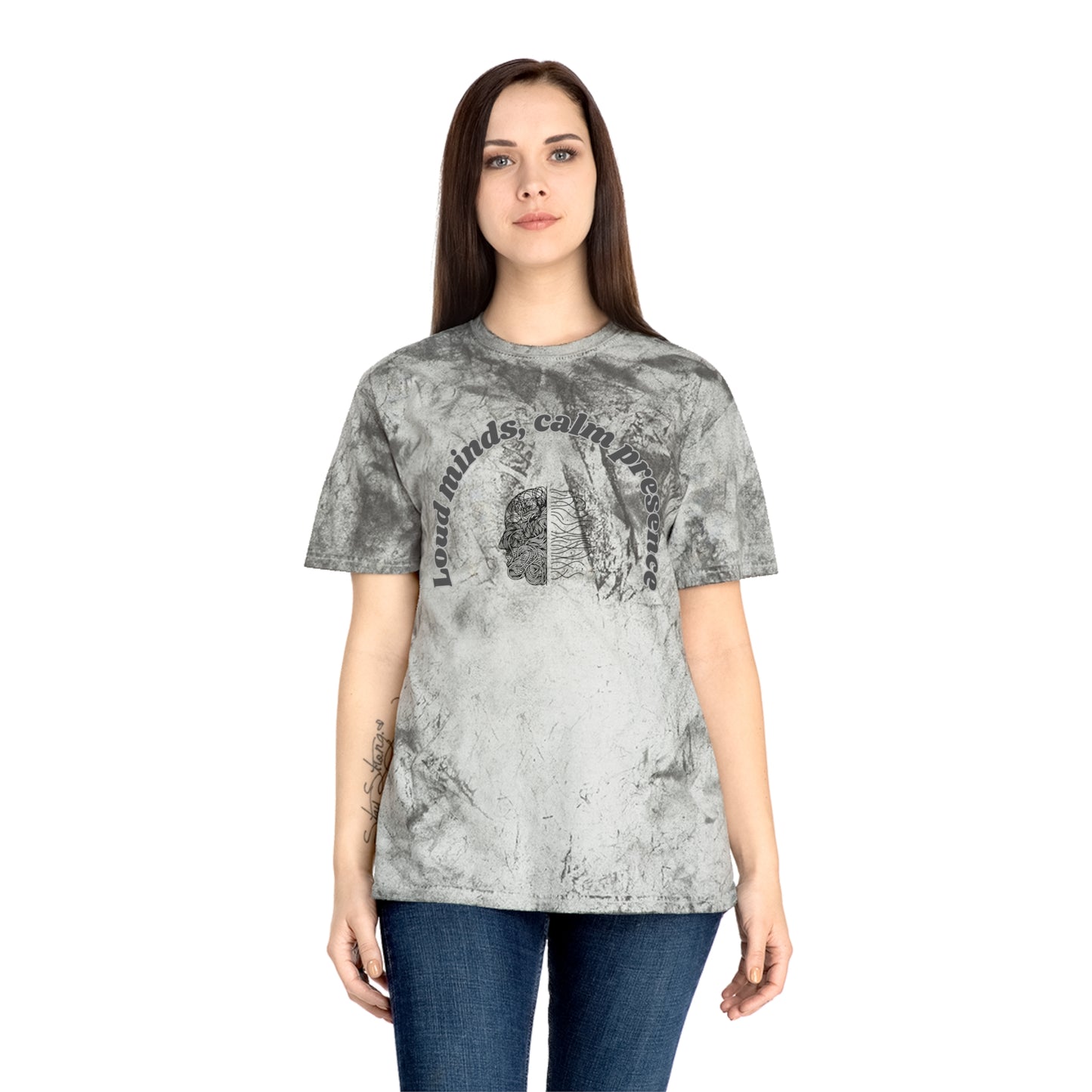 Color Blast T-Shirt, Unisex Tee, Loud Minds Calm Presence Shirt, Artistic Graphic Tee, Casual Wear, Trendy Gift Idea