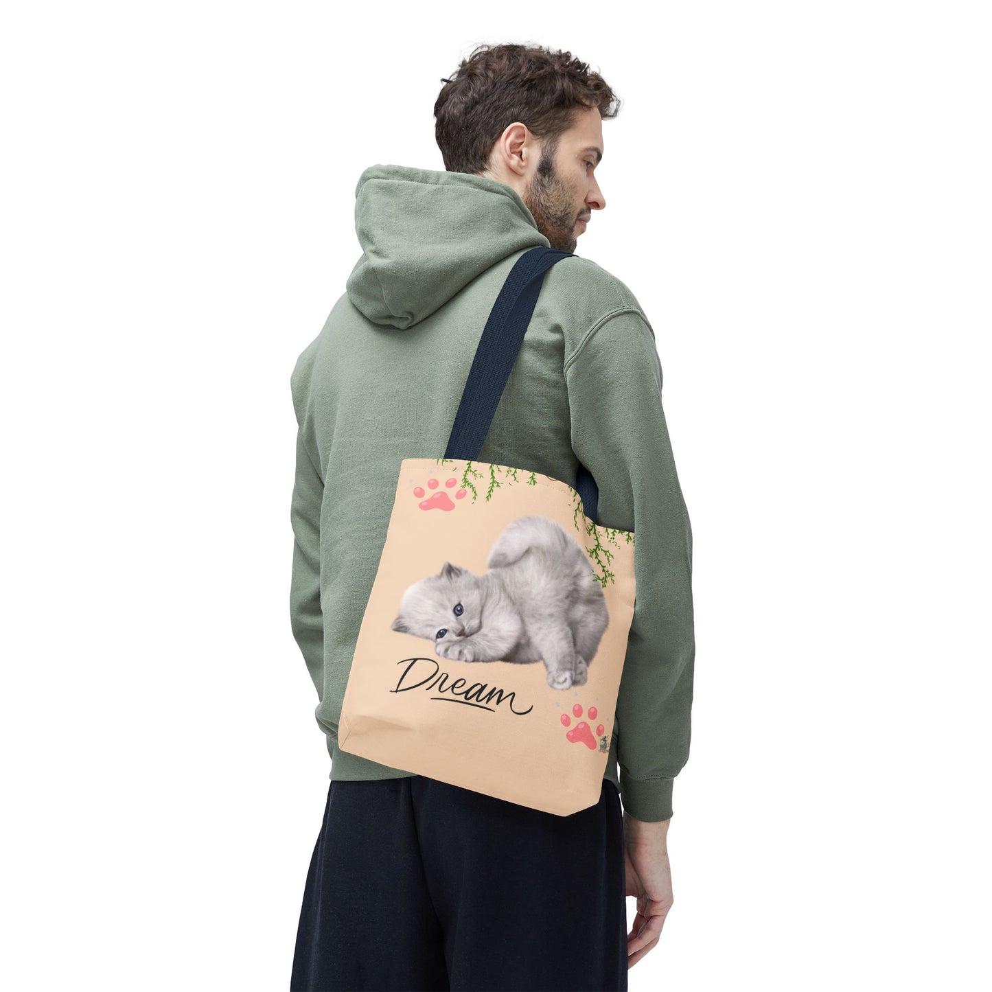 Dreamy Cat Tote Bag | Cute Pet Lover Gift | Stylish Eco-Friendly Tote | Paws & Whiskers Design | Everyday Use, Beach Bag, Shopping Bag