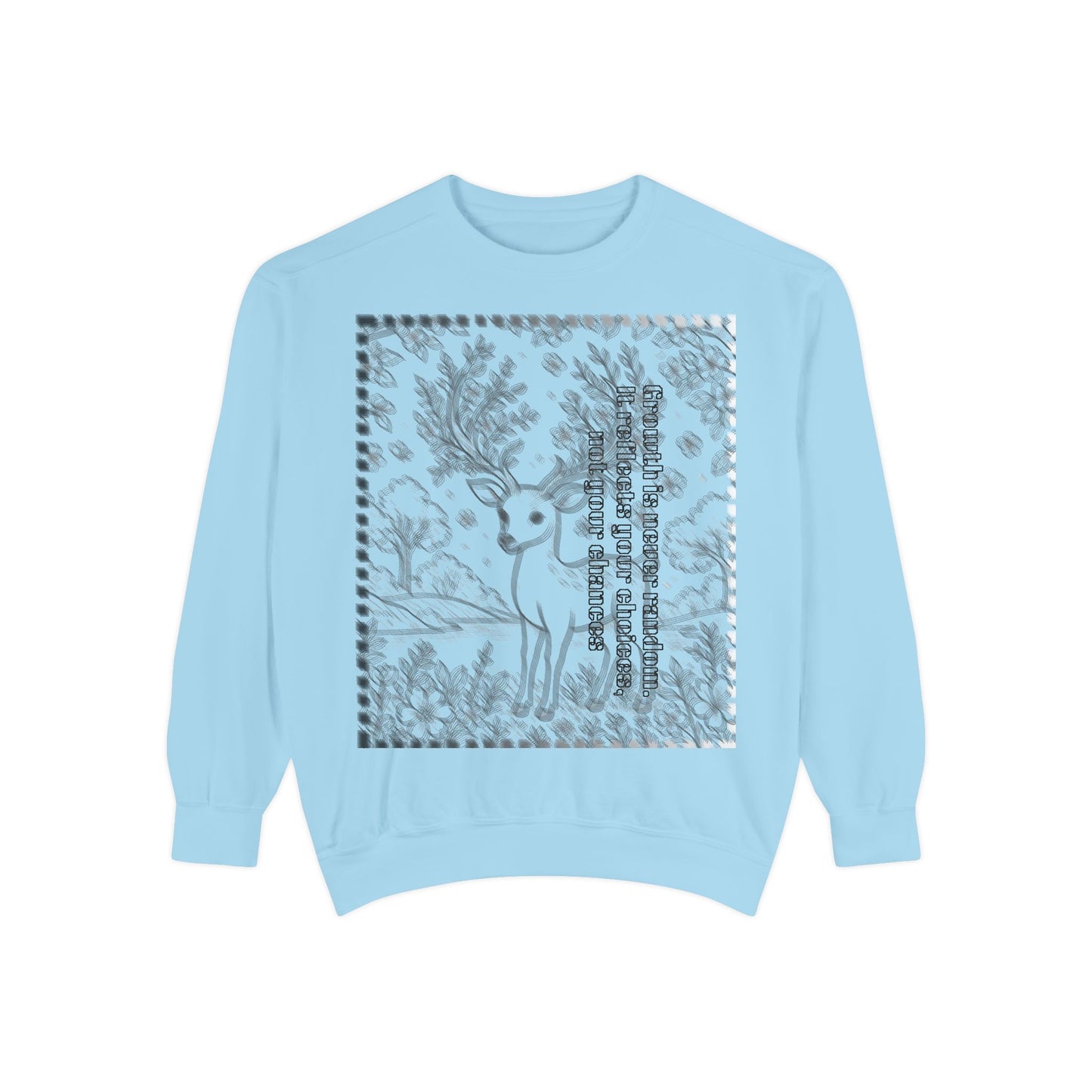 Stylish Unisex Sweatshirt with Deer Design, Cozy Autumn Loungewear, Gift for Him/Her, Perfect for Holidays, Nature Lovers
