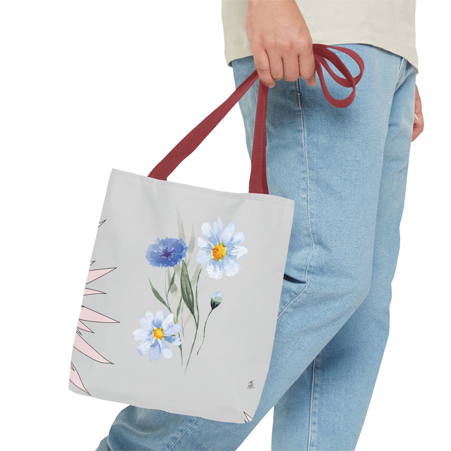 Charming Floral & Cute Bird Tote Bag, Eco-Friendly Shopping Bag, Great for Casual Outings, Gifts for Nature Lovers, Spring Accessories