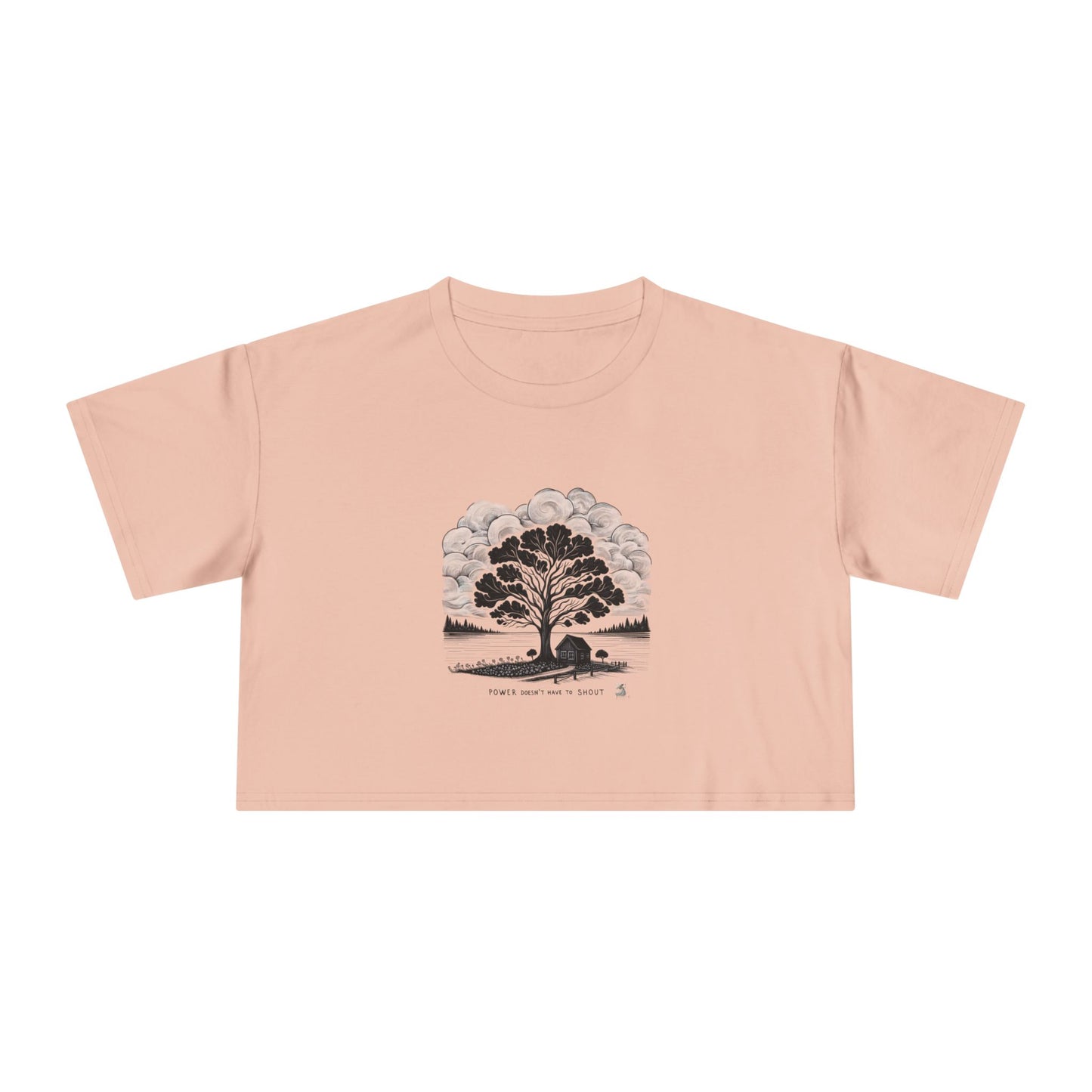 Nature-Inspired Women's Crop Tee, Casual Summer Top, Gift for Nature Lovers, Graphic Tee, Eco-Friendly Fashion