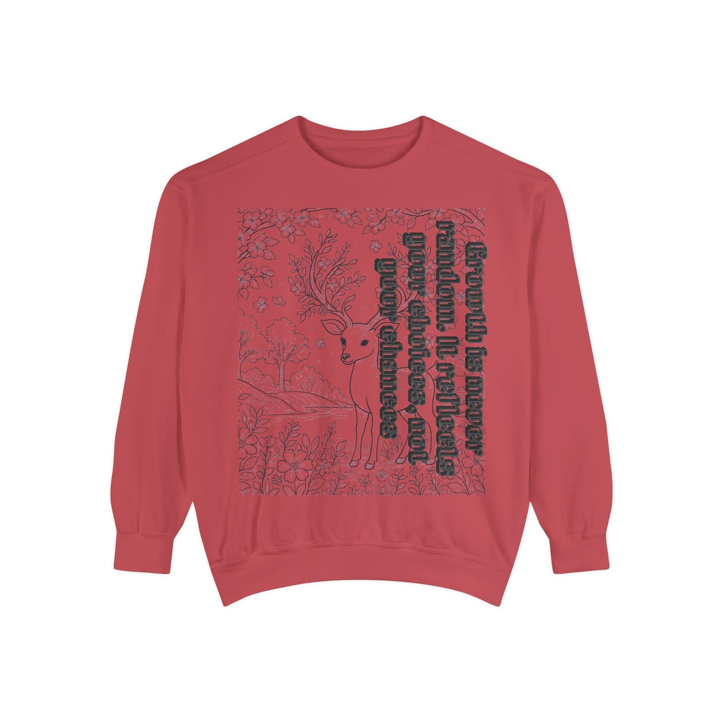 Whimsical Deer Sweatshirt | Cozy Casual Wear, Gift for Nature Lovers, Fall Fashion, Unique Artwork, Unisex Style