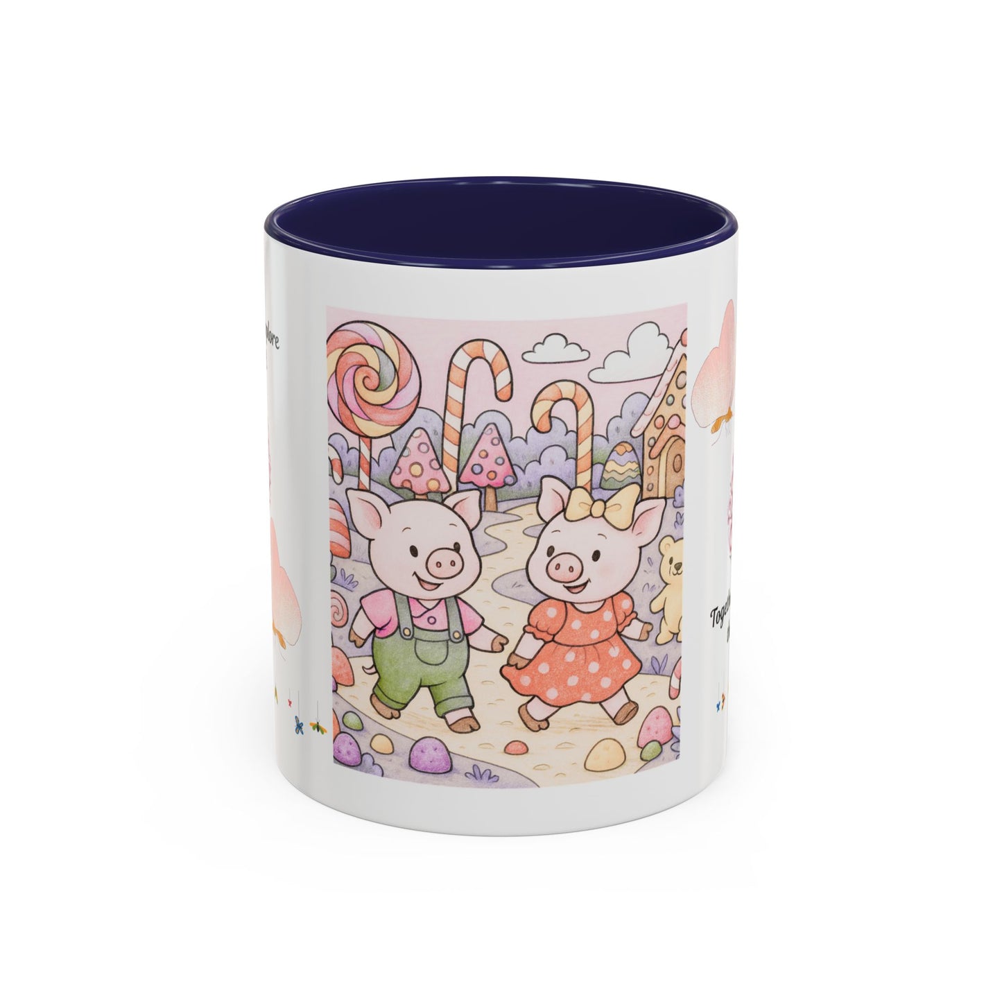 Cute Illustrative Coffee Mug for Kids, Whimsical Pig Design, Perfect Gift for Birthdays, Holidays, Tea Lovers, Home Decor
