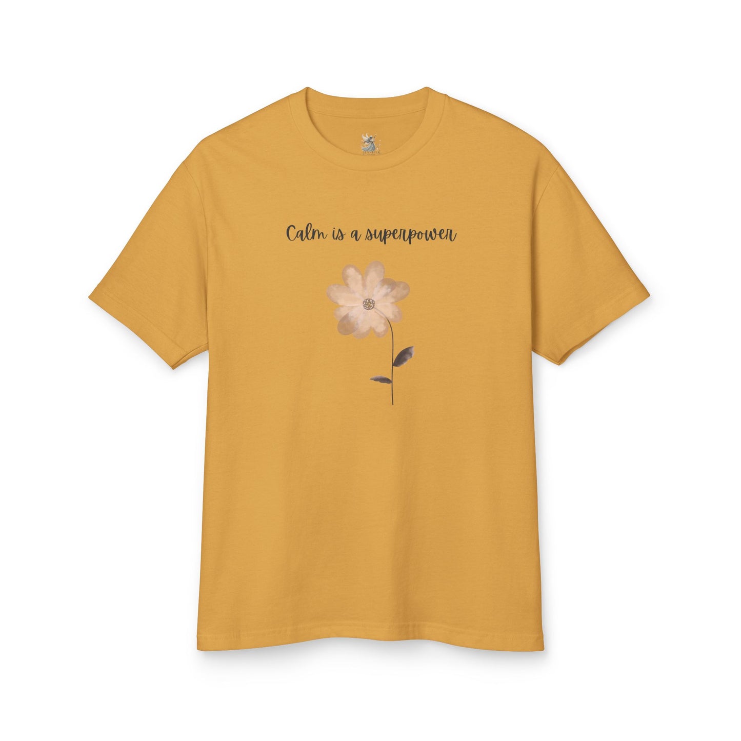 Calm is a Superpower Tee - Unisex Heavyweight Cotton T-Shirt for Relaxation, Mindfulness, Self-Care, Gift for Friends, Casual Wear