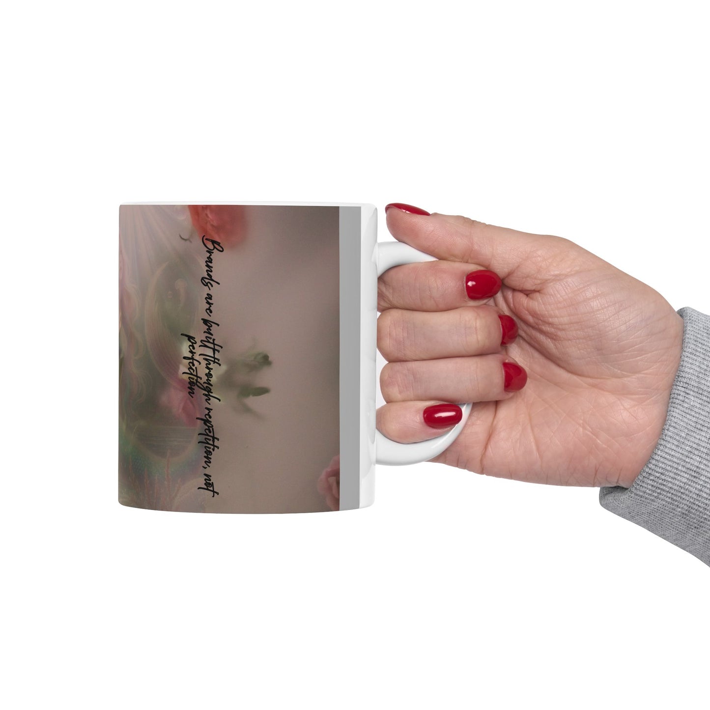 Elegant Mermaid Ceramic Mug - 11oz or 15oz, Whimsical Drinkware, Nautical Decor, Gift for Ocean Lovers, Fantasy Collection, Unique Homeware
