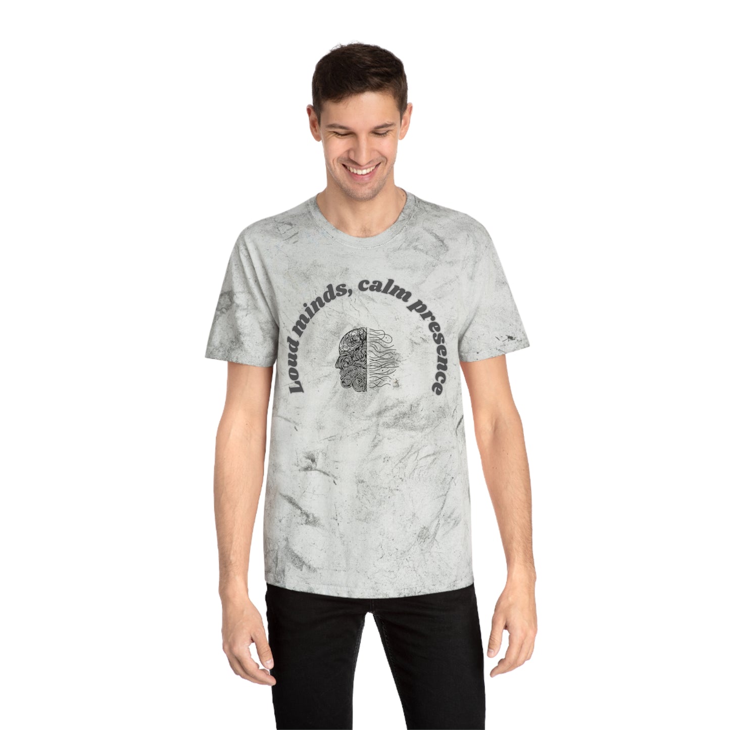Color Blast T-Shirt, Unisex Tee, Loud Minds Calm Presence Shirt, Artistic Graphic Tee, Casual Wear, Trendy Gift Idea