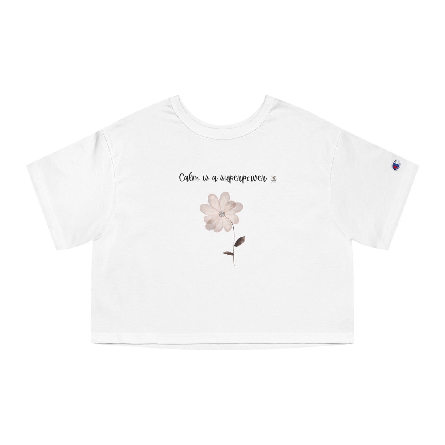 Cropped Floral Tee | Soft Tee for Relaxed Style, Cute Summer Top, Gift for Her, Chill Vibes, Everyday Wear