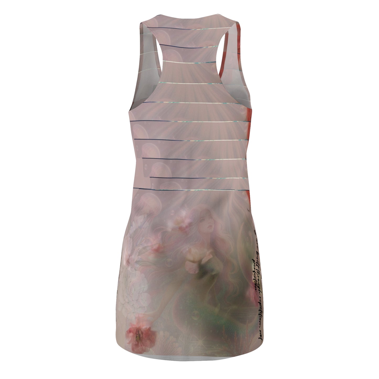 Women's Dress, Abstract Design Apparel, Artistic Sleeveless Dress, Creative Patterned Clothing, Unique Racerback Dress, Stylish Summer