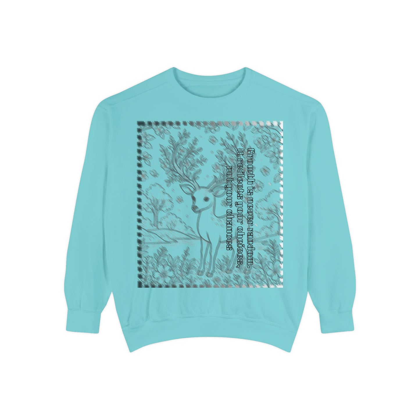 Stylish Unisex Sweatshirt with Deer Design, Cozy Autumn Loungewear, Gift for Him/Her, Perfect for Holidays, Nature Lovers