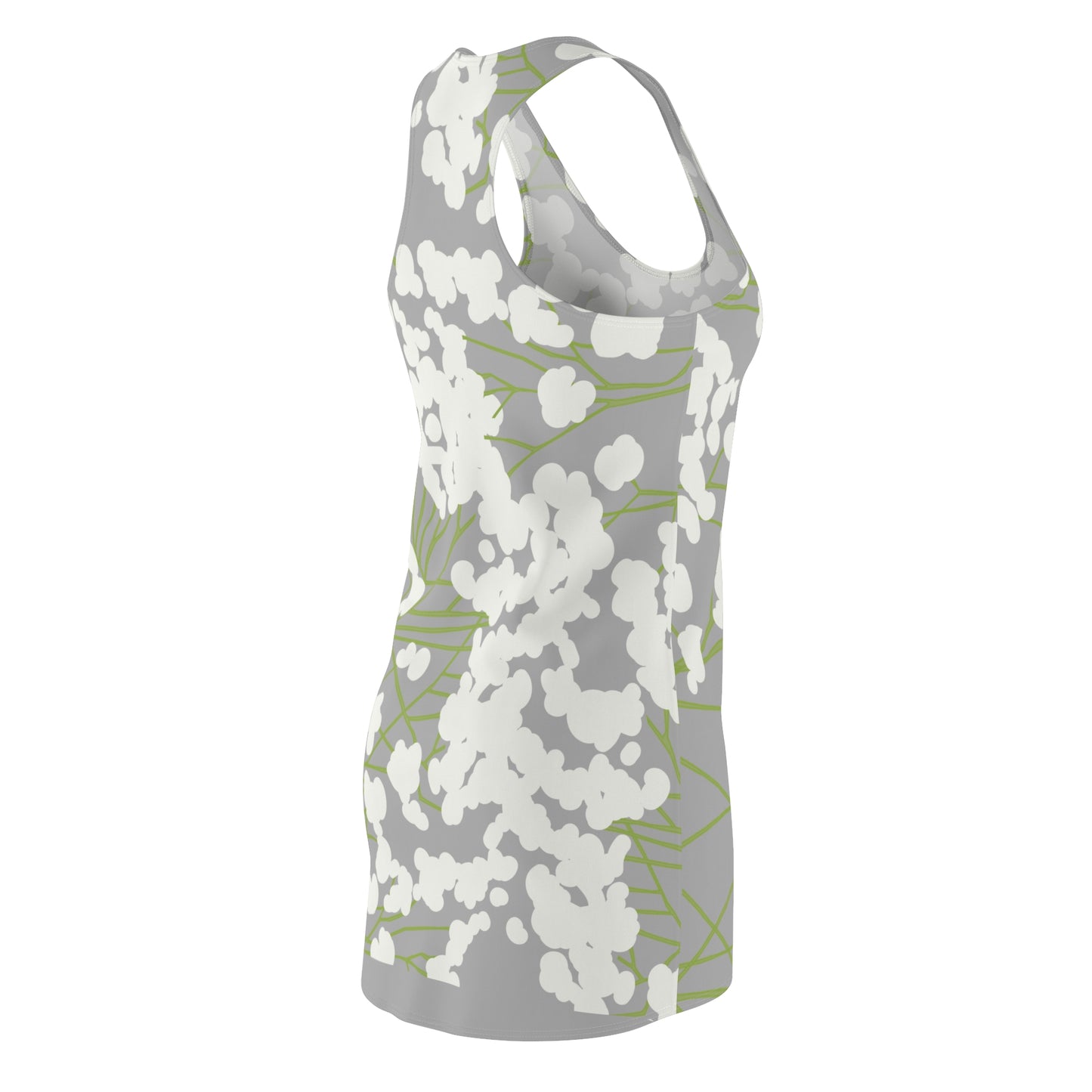 Chic Summer Floral Racerback Dress, Casual Dress, Beach Wear, Spring Fashion, Travel Outfit, Boho Style