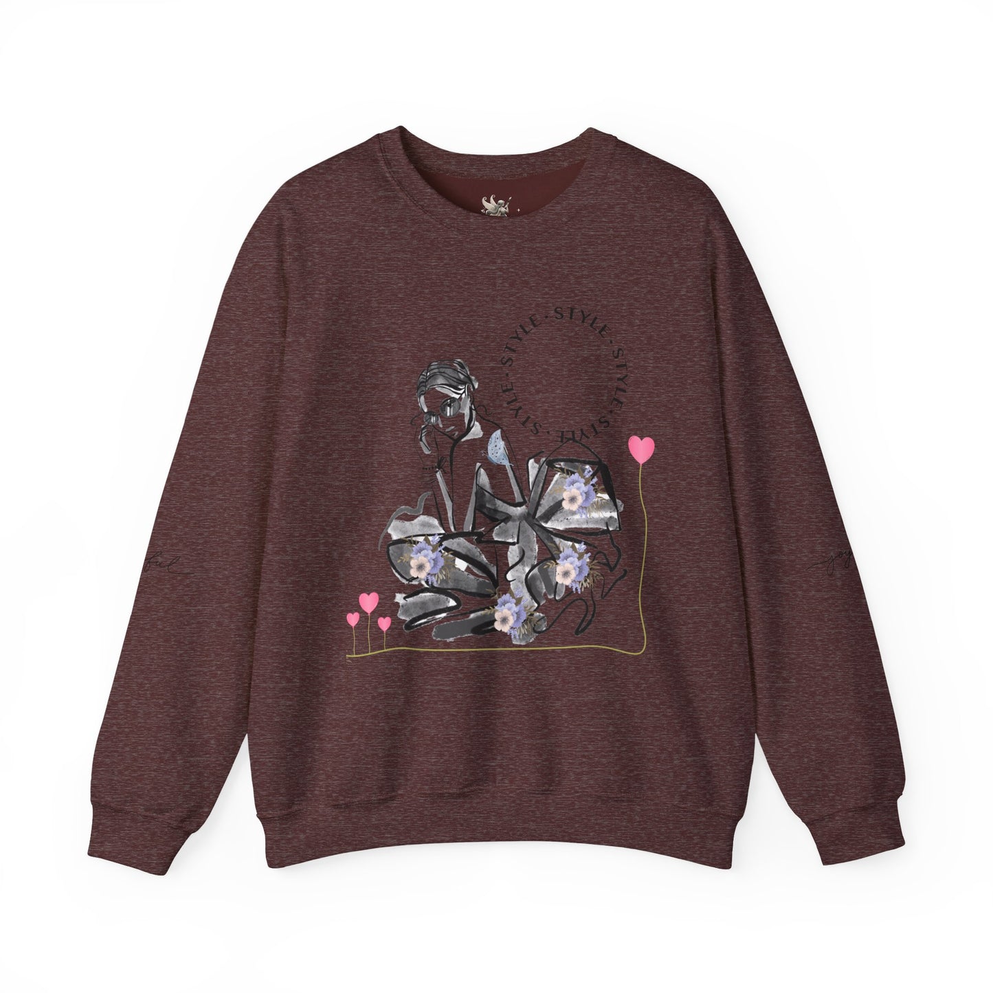 Chic Fashionista Crewneck Sweatshirt, Cozy Gift for Her, Perfect for Fashion Lovers, Trendy Sweatshirt, Stylish Casual Wear