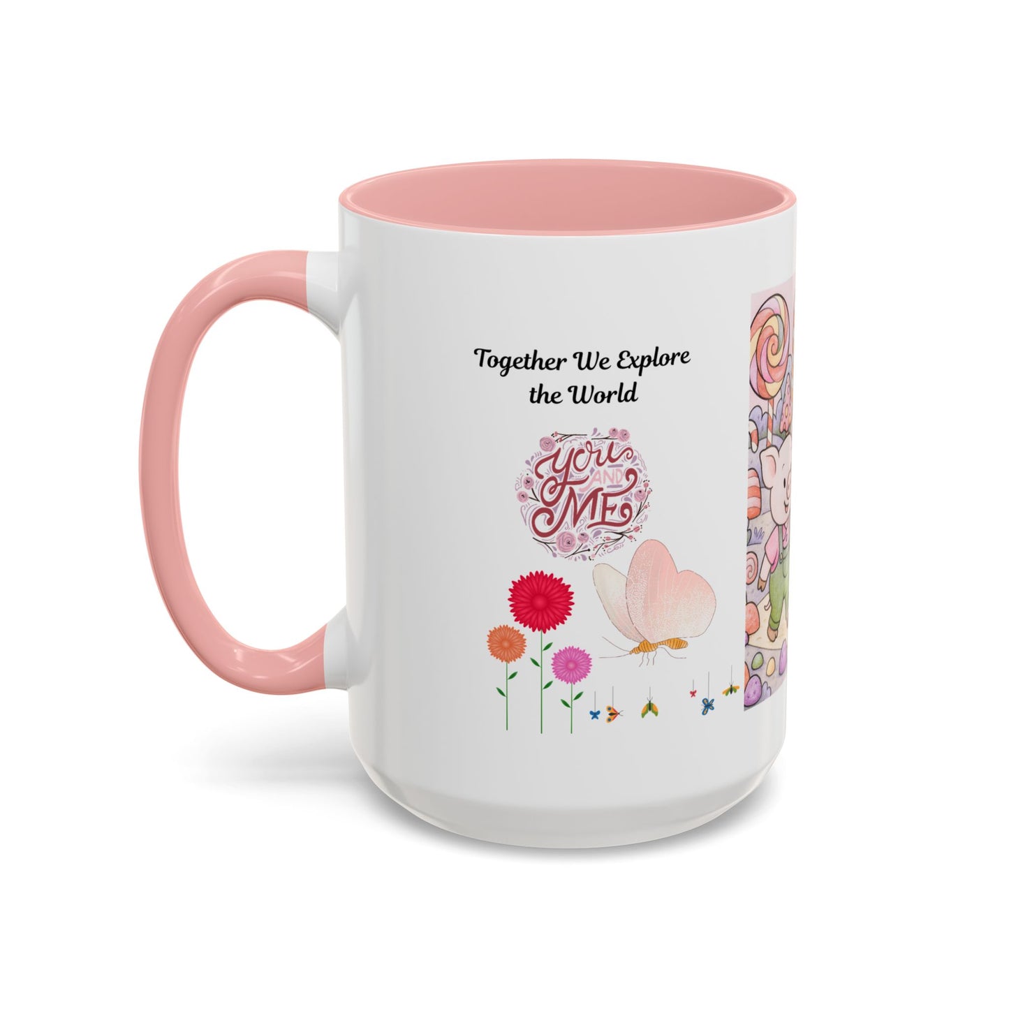 Cute Illustrative Coffee Mug for Kids, Whimsical Pig Design, Perfect Gift for Birthdays, Holidays, Tea Lovers, Home Decor