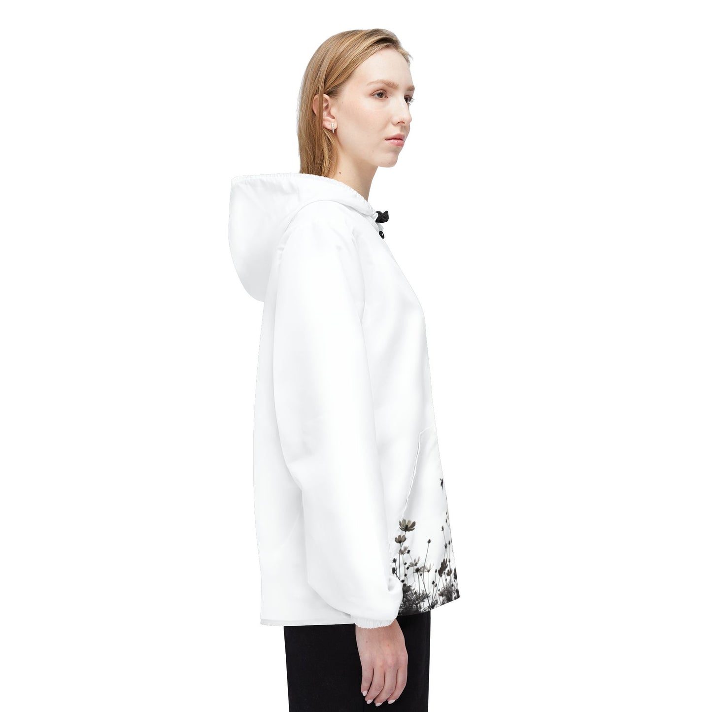 Floral Windbreaker Jacket - AOP, Lightweight Jacket, Outdoor Gear, Spring Fashion, Nature Lover Gift, Stylish Rainwear