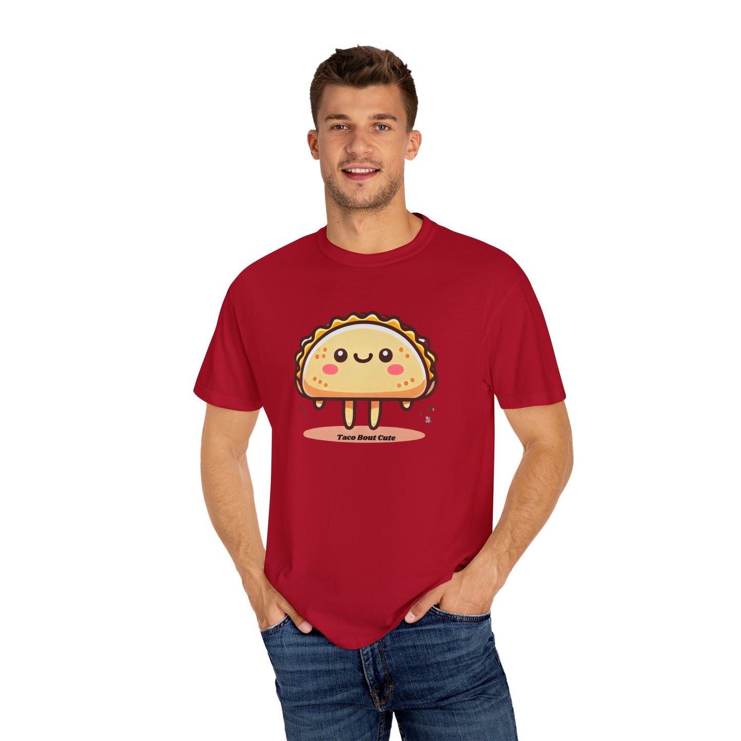 Cute Taco Graphic Tee, Unisex T-shirt, Foodie Gift, Valentine's Day Top, Casual Wear, Fun Snack Outfit