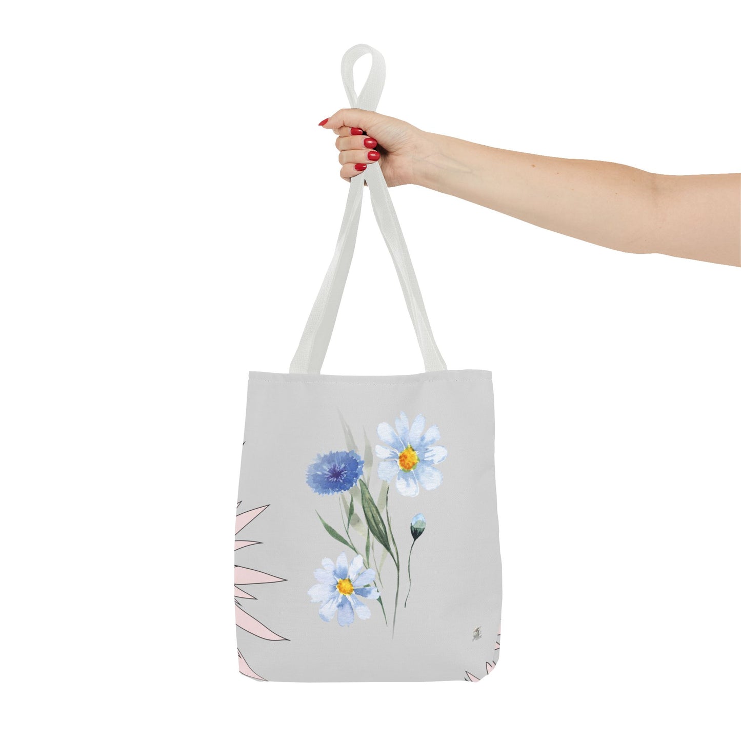 Charming Floral & Cute Bird Tote Bag, Eco-Friendly Shopping Bag, Great for Casual Outings, Gifts for Nature Lovers, Spring Accessories