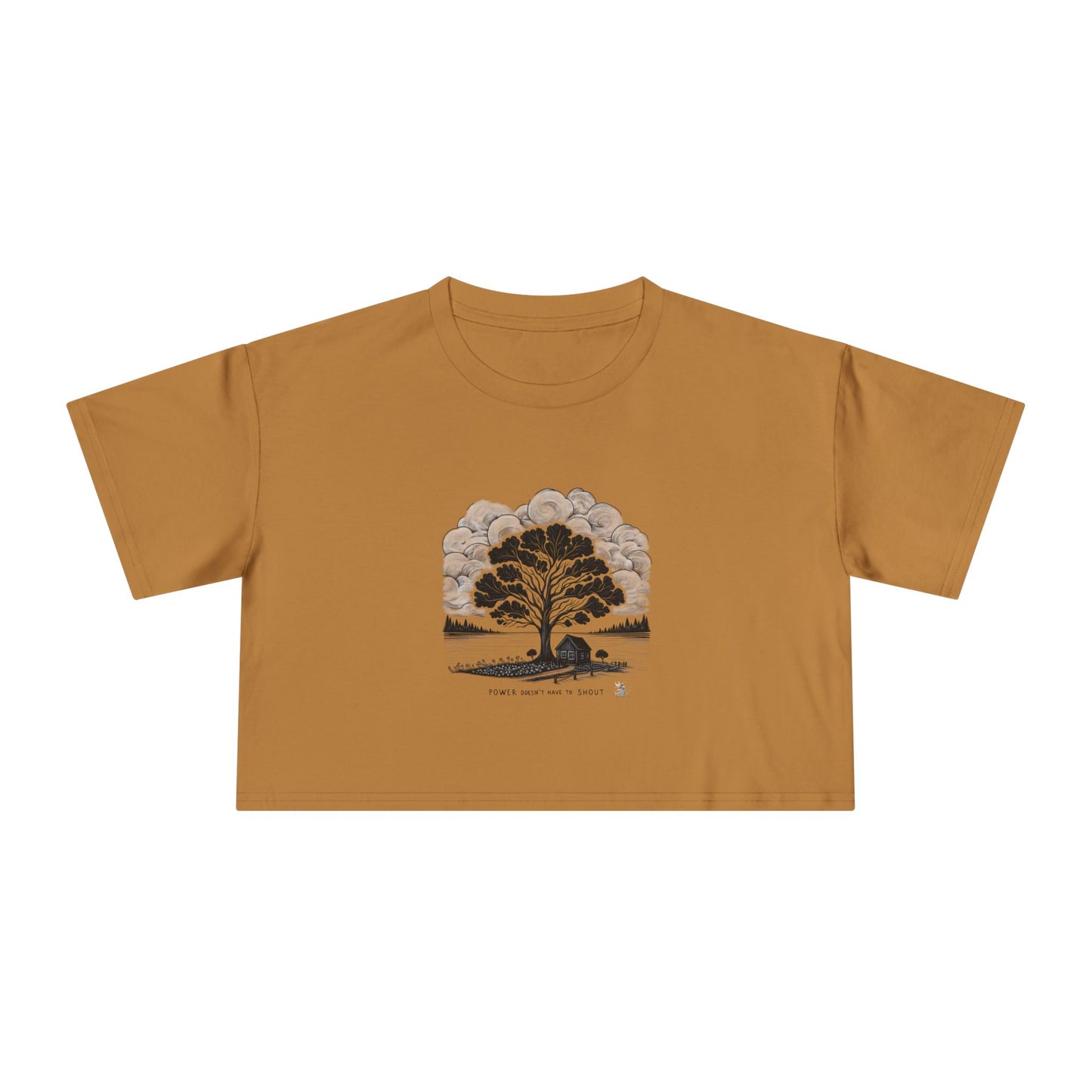 Nature-Inspired Women's Crop Tee, Casual Summer Top, Gift for Nature Lovers, Graphic Tee, Eco-Friendly Fashion