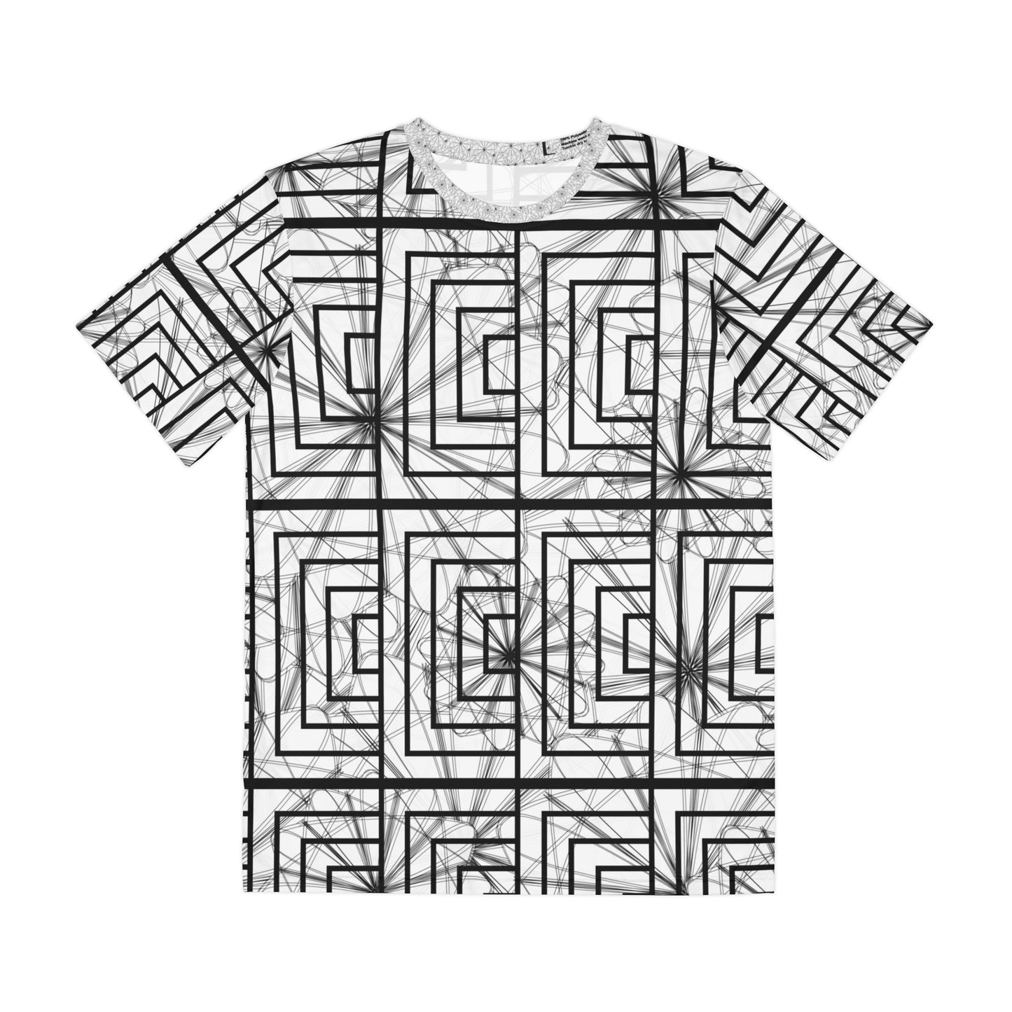 Stylish Abstract Floral Tee for Men, Casual Wear, Unique Gift, Graphic Tee, Summer Fashion, Trendy Polyester Shirt